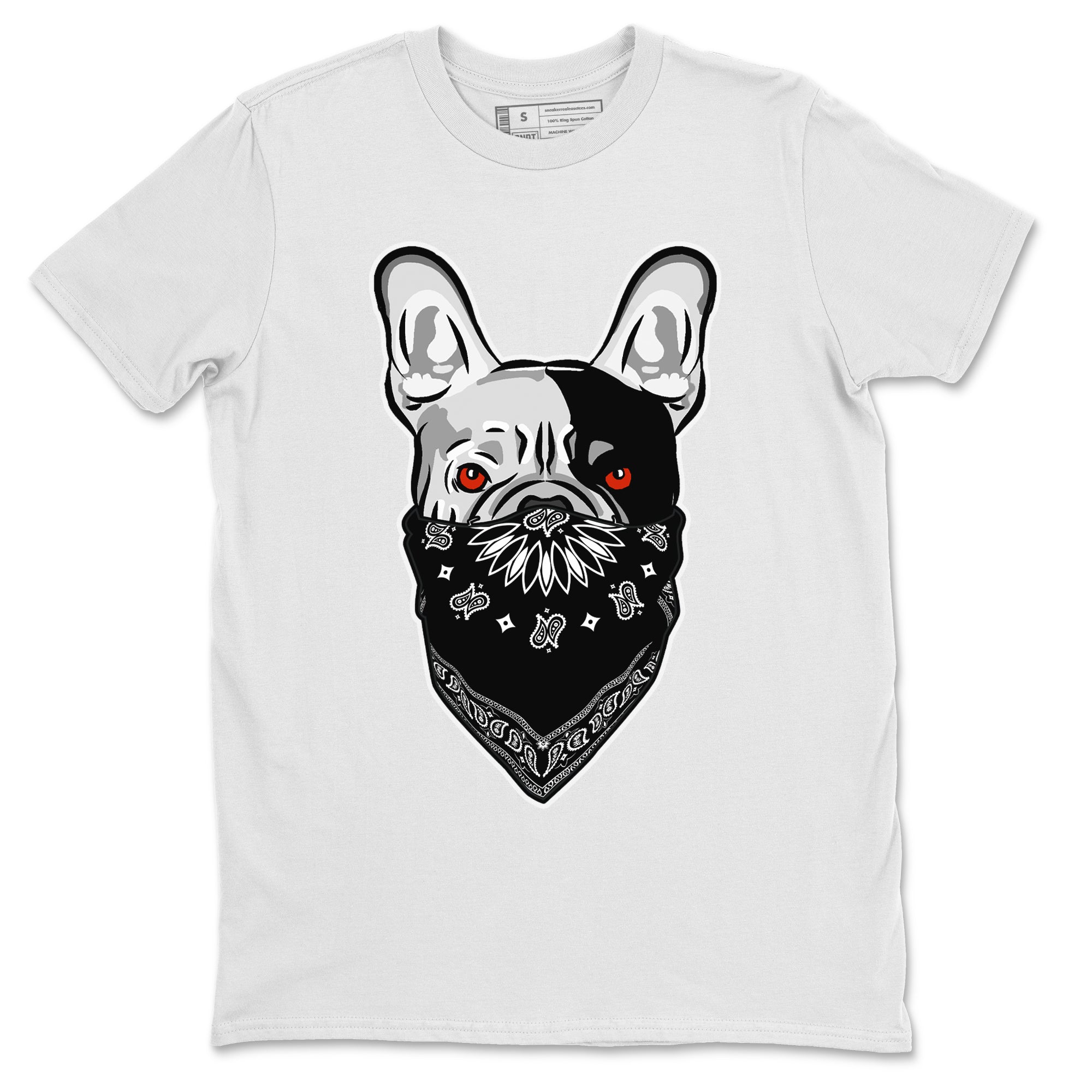 Air Jordan 13 Black Flint Sneaker Match Tees French Bulldog Bandana Streetwear Sneaker Shirt Air Jordan 13 Retro Black Flint Tee Unisex Shirts White 2