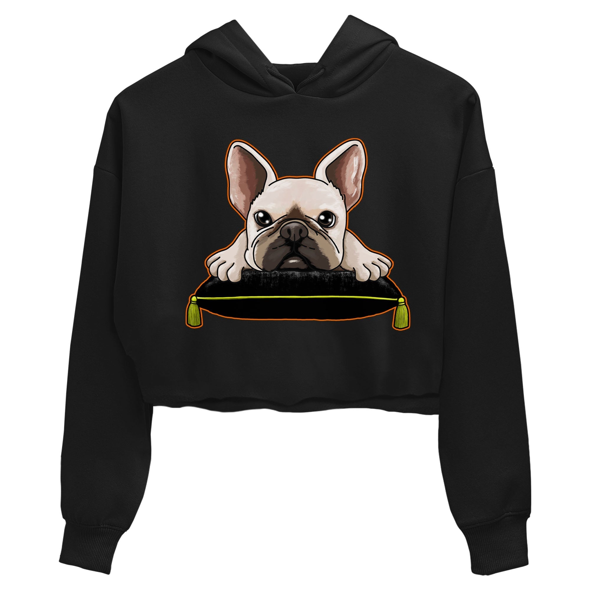 Dunk Halloween shirt to match jordans French Bulldog sneaker tees Dunk Mid Halloween Drip Gear Zone Sneaker Matching Clothing Brand Black 2 Crop T-Shirt