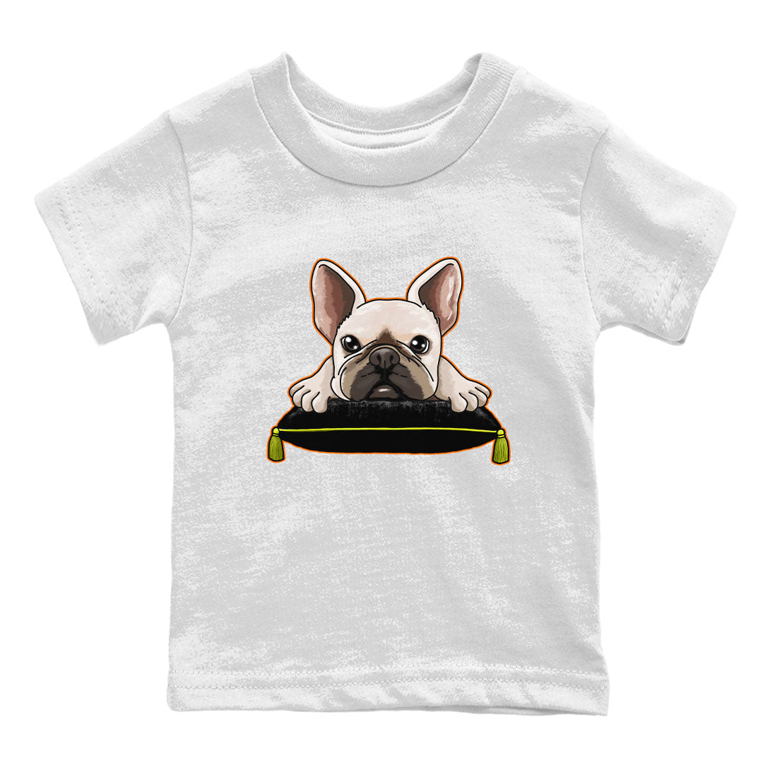 Dunk Halloween shirt to match jordans French Bulldog sneaker tees Dunk Mid Halloween Drip Gear Zone Sneaker Matching Clothing Brand Baby Toddler White 2 T-Shirt