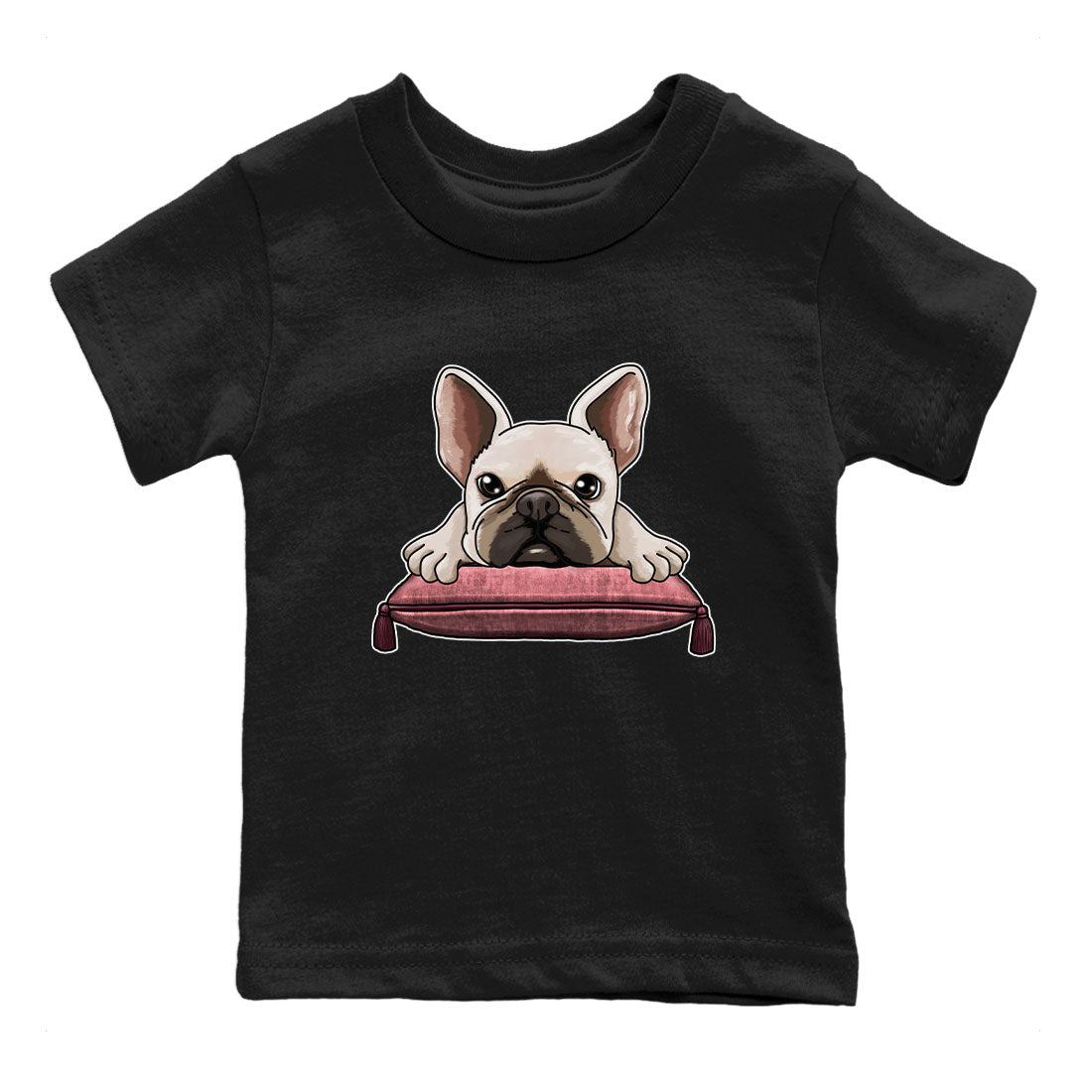 Dunk Valentine's Day shirt to match jordans French Bulldog sneaker tees Dunks Valentine's Day Drip Gear Zone baby toddler Black 2 cotton Shirt