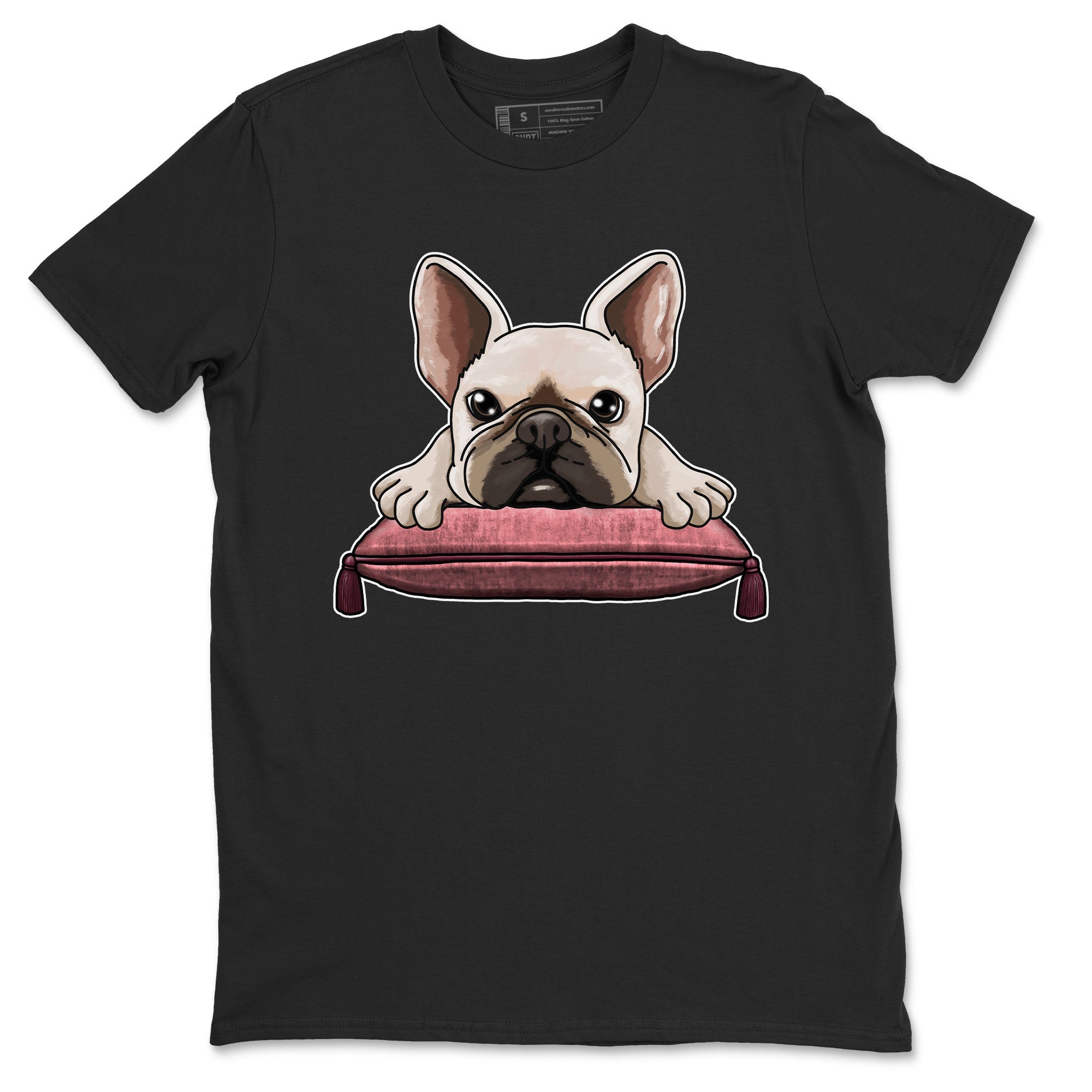 Dunk Valentine's Day shirt to match jordans French Bulldog sneaker tees Dunks Valentine's Day Drip Gear Zone unisex cotton Black 2 crew neck shirt