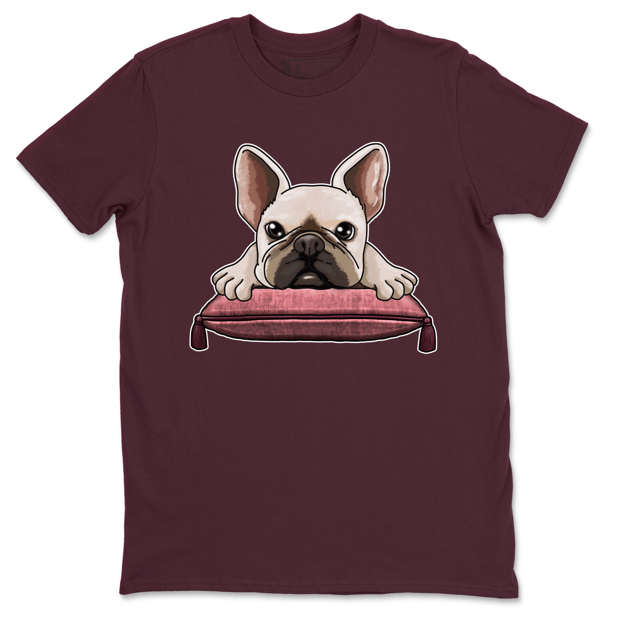 Dunk Valentine's Day shirt to match jordans French Bulldog sneaker tees Dunks Valentine's Day Drip Gear Zone unisex cotton Maroon 2 crew neck shirt