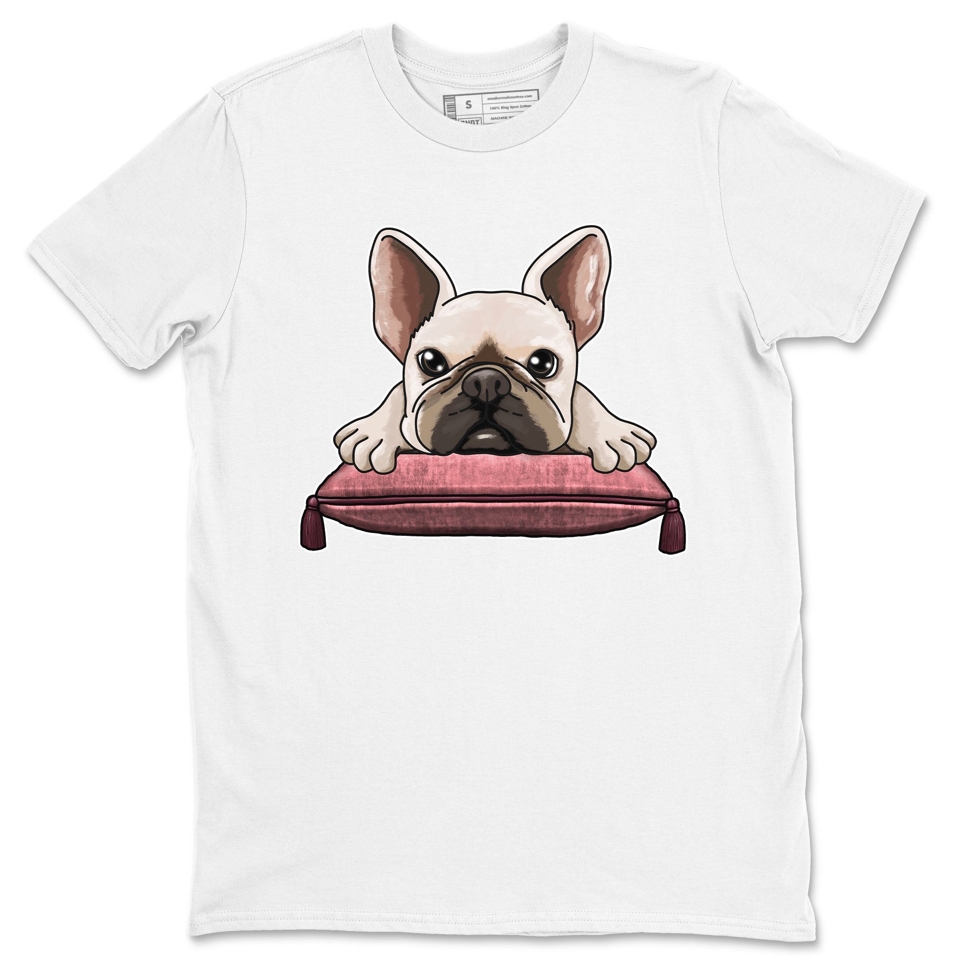 Dunk Valentine's Day shirt to match jordans French Bulldog sneaker tees Dunks Valentine's Day Drip Gear Zone unisex cotton White 2 crew neck shirt