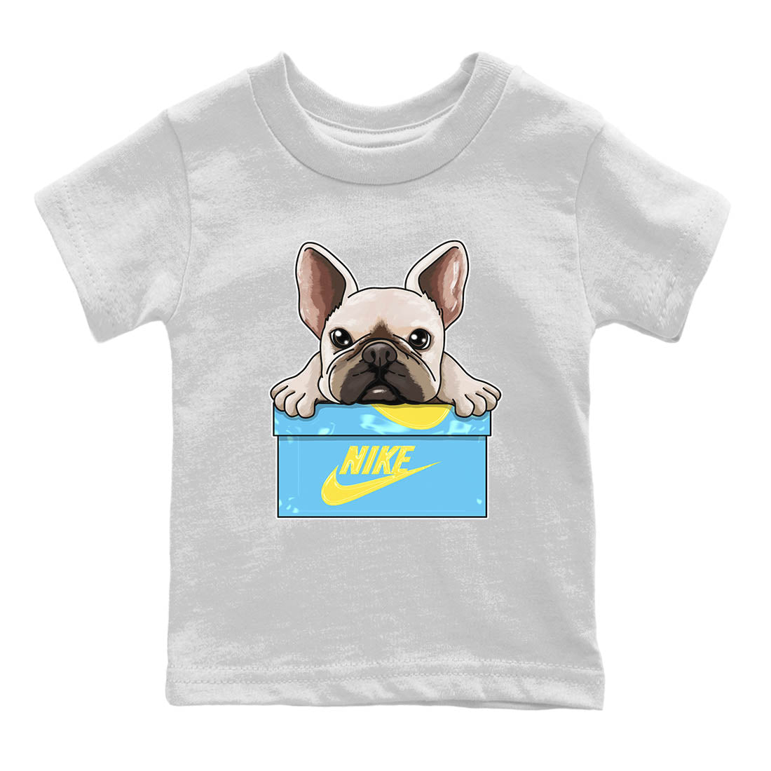 Nike Dunk High Blue Chill Shirt To Match Jordans French Bulldog Sneaker Tees Nike Dunk High Blue Chill Drip Gear Zone Sneaker Matching Clothing Kids Shirts
