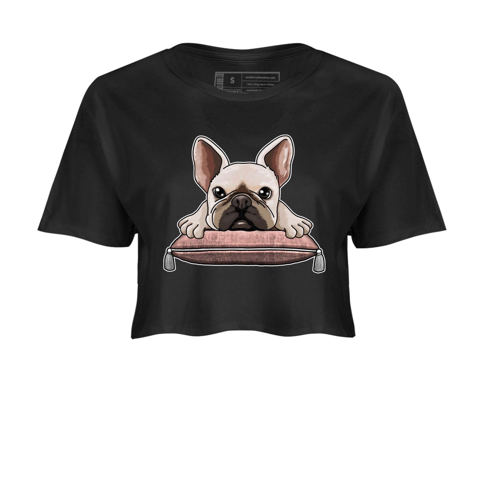 Nike Dunks Low Rose Whisper shirt to match jordans French Bulldog Streetwear Sneaker Shirt Nike Dunk Rose Whisper Drip Gear Zone Sneaker Matching Clothing Black 2 Crop T-Shirt