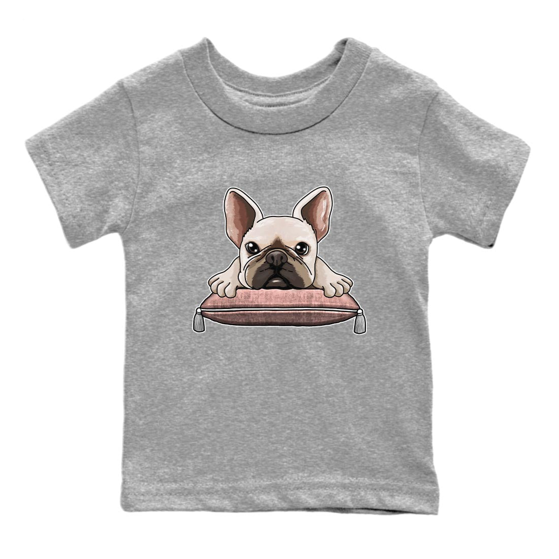 Nike Dunks Low Rose Whisper shirt to match jordans French Bulldog Streetwear Sneaker Shirt Nike Dunk Rose Whisper Drip Gear Zone Sneaker Matching Clothing Baby Toddler Heather Grey 2 T-Shirt
