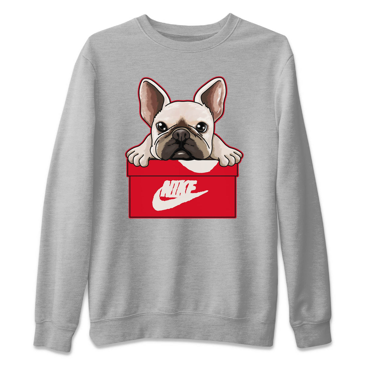 Jordan 1 Newstalgia Sneaker Matching T-Shirt French Bulldog Sneaker Tees Jordan 1 Newstalgia Sneaker Release Tees Crew Neck Tees