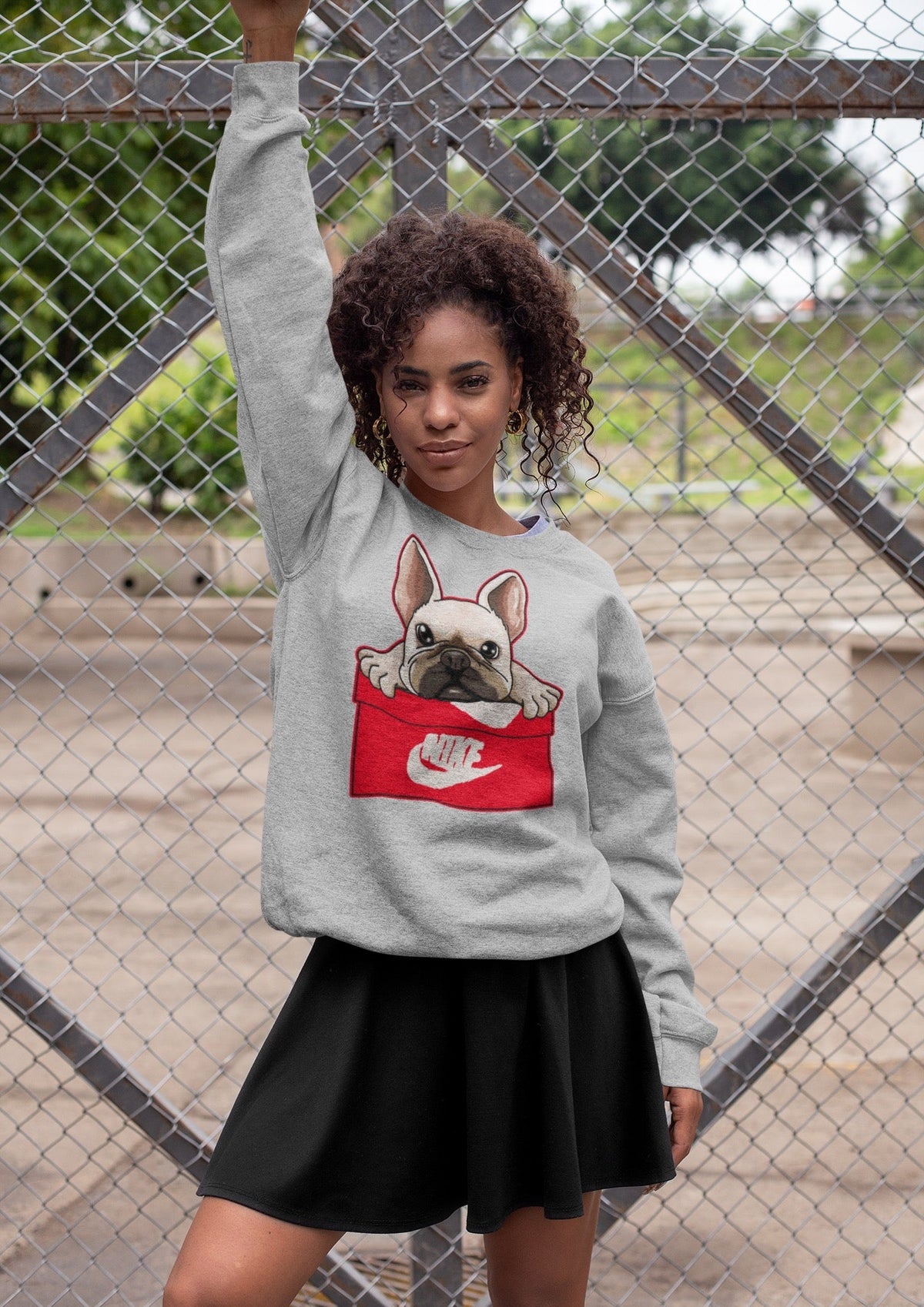 Jordan 1 Newstalgia Sneaker Matching T-Shirt French Bulldog Sneaker Tees Jordan 1 Newstalgia Sneaker Release Tees Crew Neck Tees