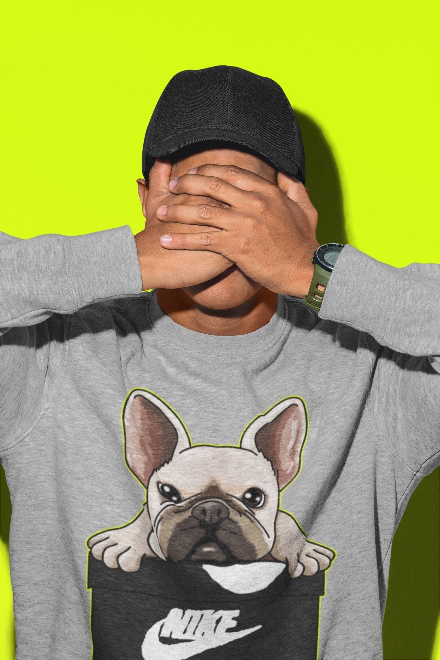 Jordan 1 Visionaire Sneaker Matching T-Shirt French Bulldog Sneaker Tees Jordan 1 Visionaire Sneaker Release Tees Crew Neck Tees