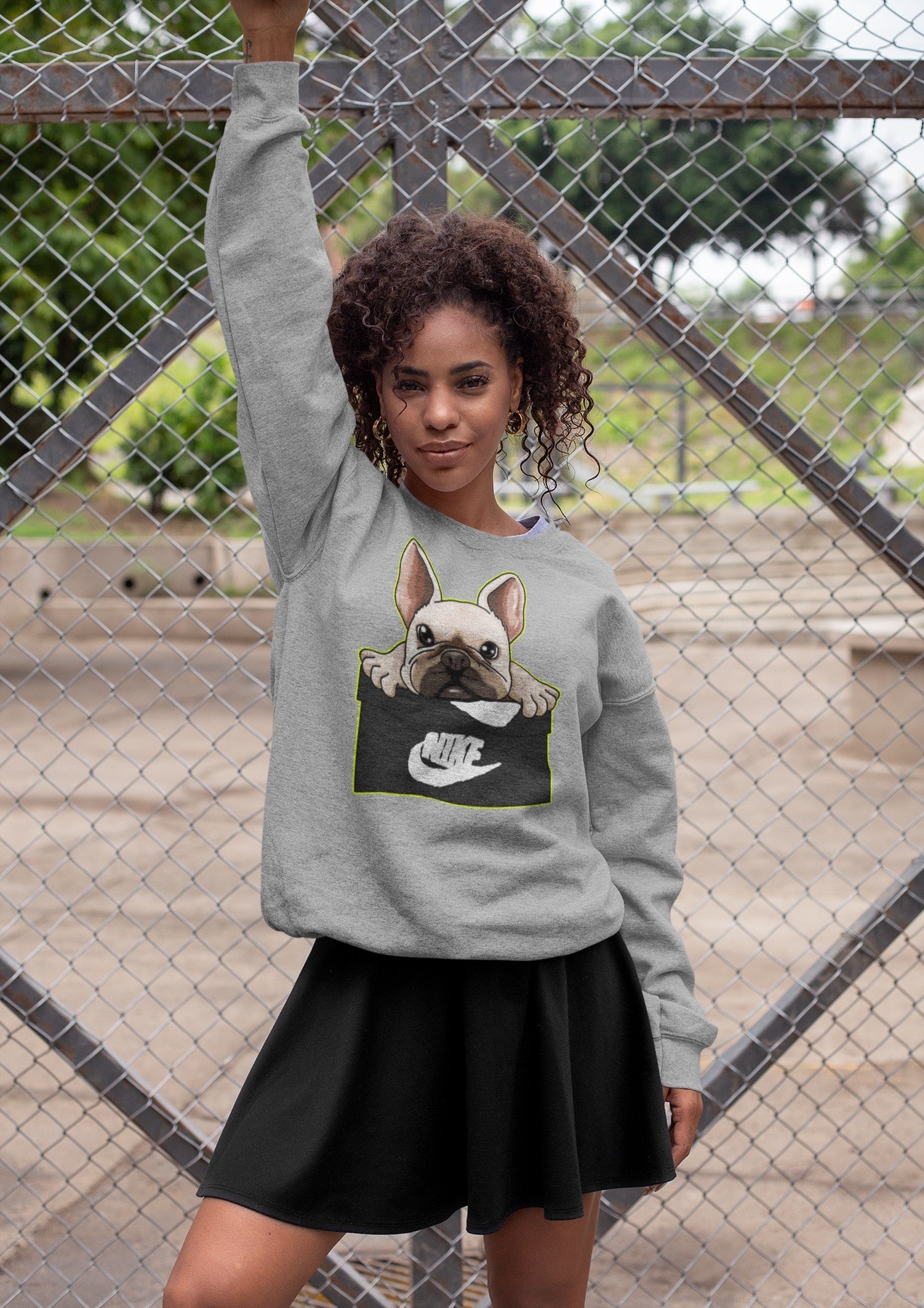 Jordan 1 Visionaire Sneaker Matching T-Shirt French Bulldog Sneaker Tees Jordan 1 Visionaire Sneaker Release Tees Crew Neck Tees