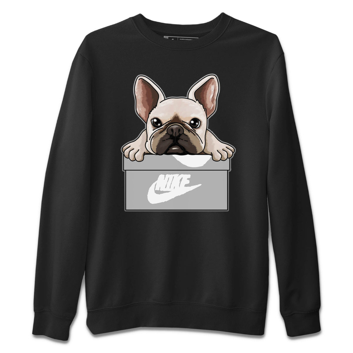 Jordan 12 Stealth Sneaker Matching T-Shirt French Bulldog Sneaker Tees Jordan 12 Stealth Sneaker Release Tees Crew Neck Tees