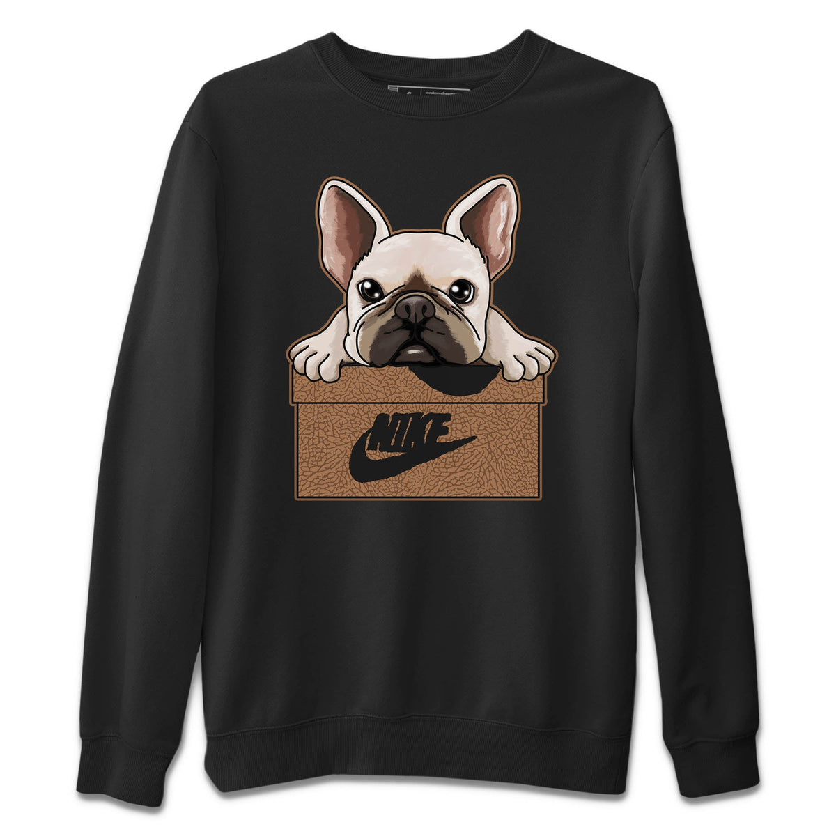 Jordan 3 Desert Elephant Sneaker Matching T-Shirt French Bulldog Sneaker Tees Jordan 3 Desert Elephant Sneaker Release Tees Crew Neck Tees