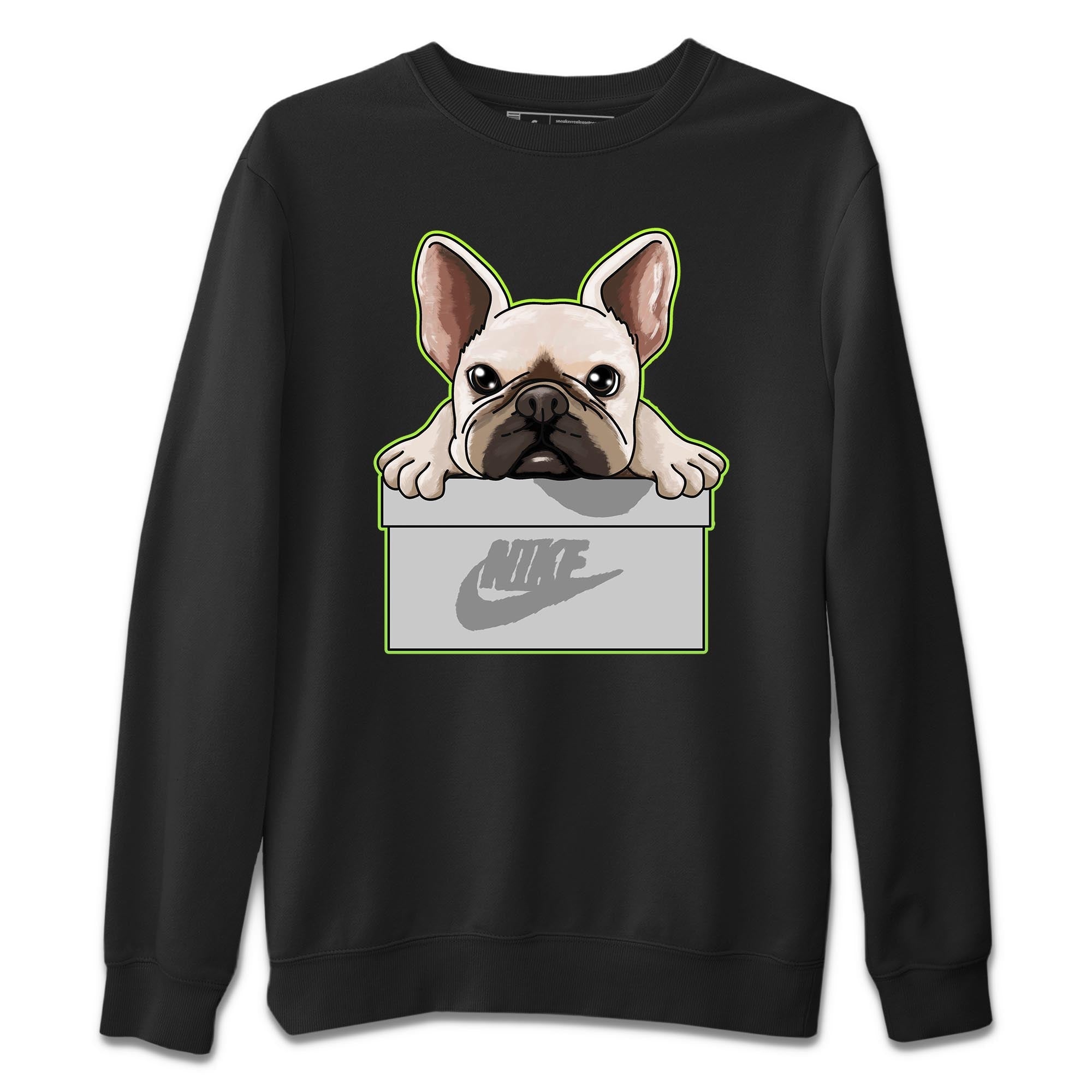 Jordan 5 Green Bean Sneaker Matching T-Shirt French Bulldog Sneaker Tees Jordan 5 Green Bean Sneaker Release Tees Crew Neck Tees