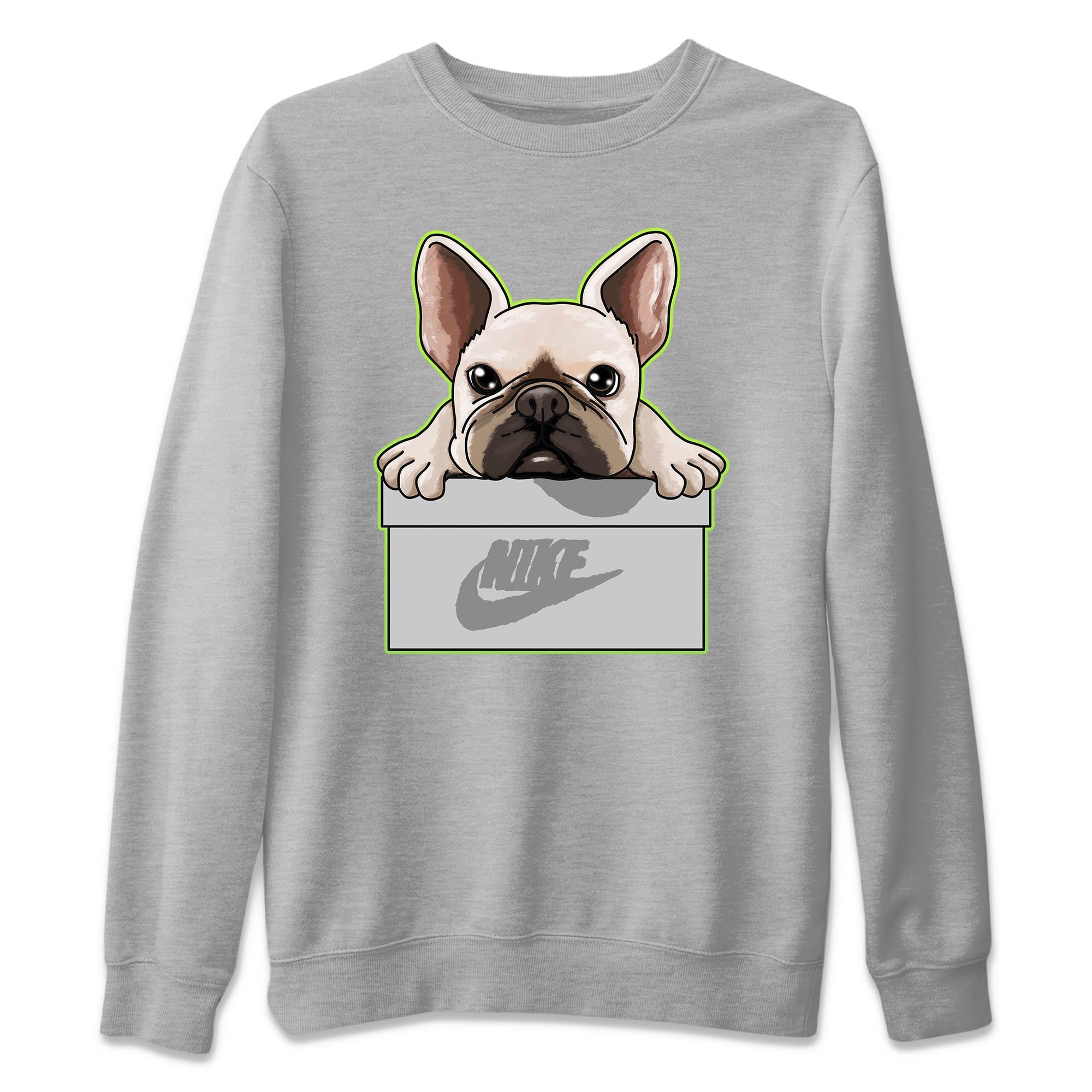 Jordan 5 Green Bean Sneaker Matching T-Shirt French Bulldog Sneaker Tees Jordan 5 Green Bean Sneaker Release Tees Crew Neck Tees