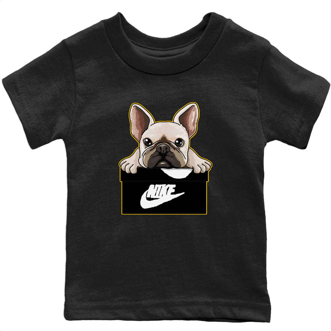Jordan 1 Taxi Sneaker Matching T-Shirt French Bulldog Sneaker Tees Jordan 1 Taxi Sneaker Release Tees Kids Shirts