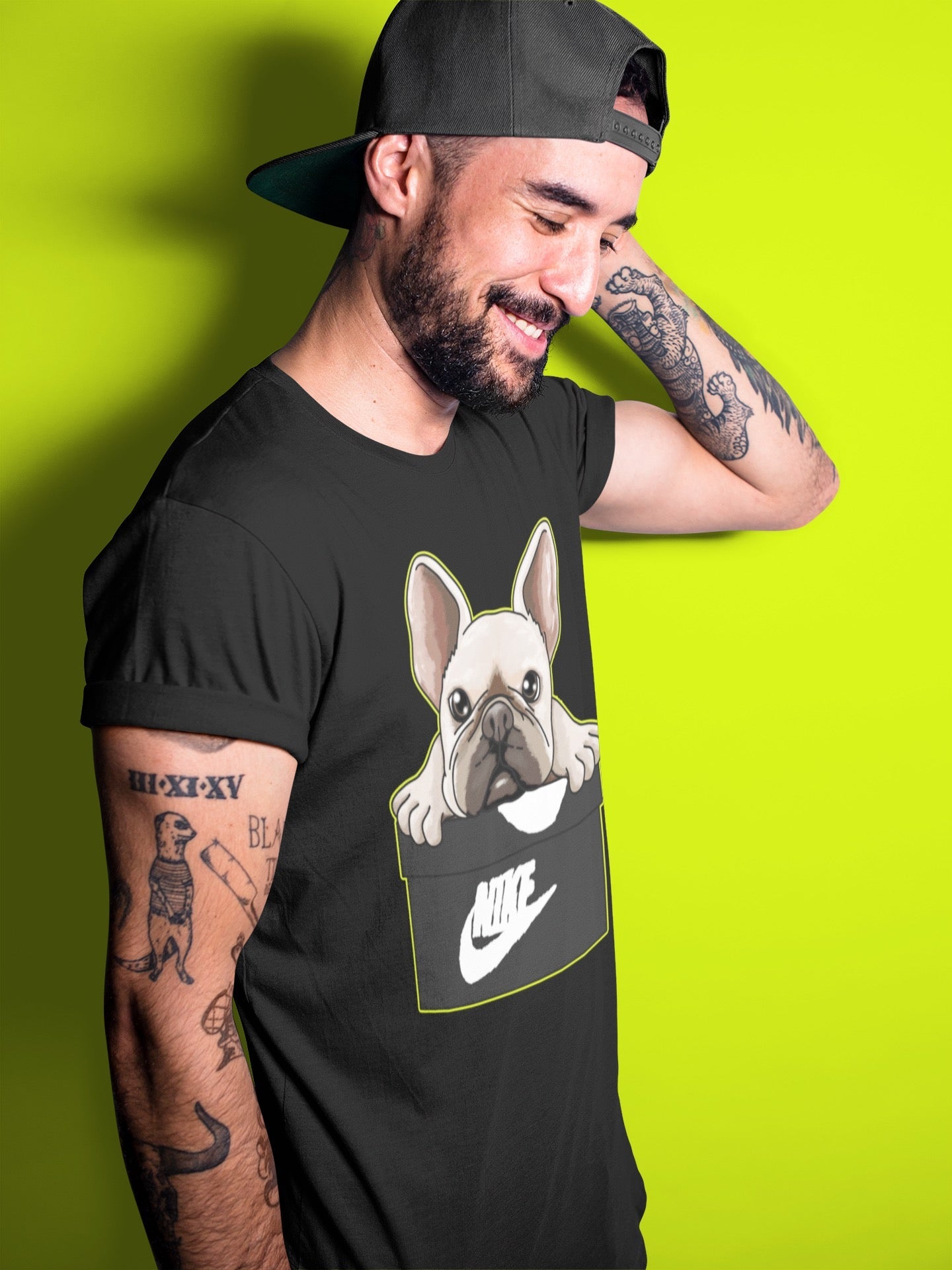 Jordan 1 Visionaire Sneaker Matching T-Shirt French Bulldog Sneaker Tees Jordan 1 Visionaire Sneaker Release Tees Crew Neck Tees