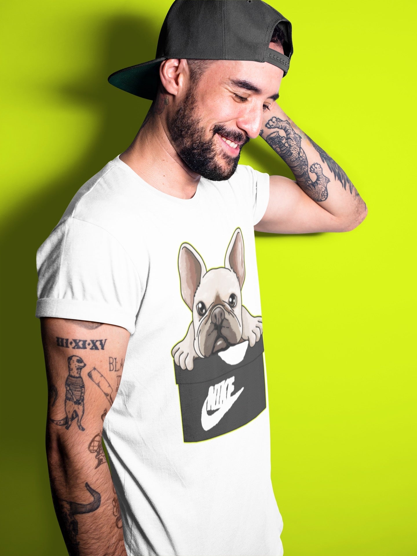 Jordan 1 Visionaire Sneaker Matching T-Shirt French Bulldog Sneaker Tees Jordan 1 Visionaire Sneaker Release Tees Crew Neck Tees