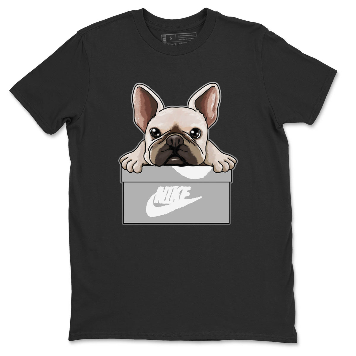 Jordan 12 Stealth Sneaker Matching T-Shirt French Bulldog Sneaker Tees Jordan 12 Stealth Sneaker Release Tees Crew Neck Tees