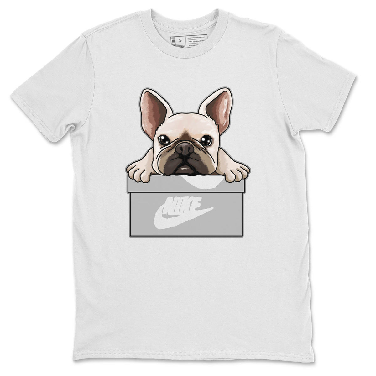 Jordan 12 Stealth Sneaker Matching T-Shirt French Bulldog Sneaker Tees Jordan 12 Stealth Sneaker Release Tees Crew Neck Tees