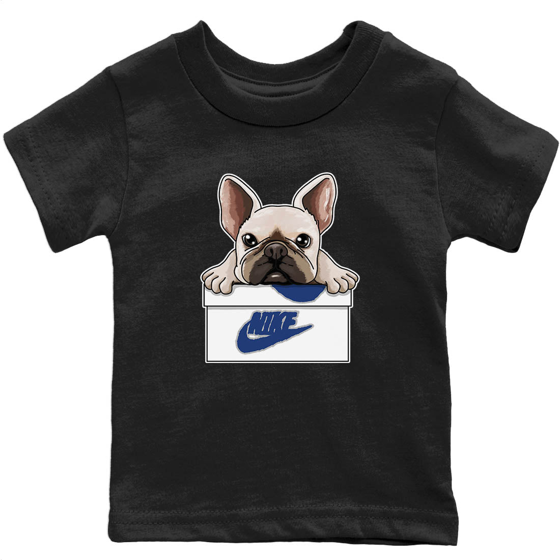 Jordan 13 French Blue Sneaker Matching T-Shirt French Bulldog Sneaker Tees Jordan 13 French Blue Sneaker Release Tees Kids Shirts