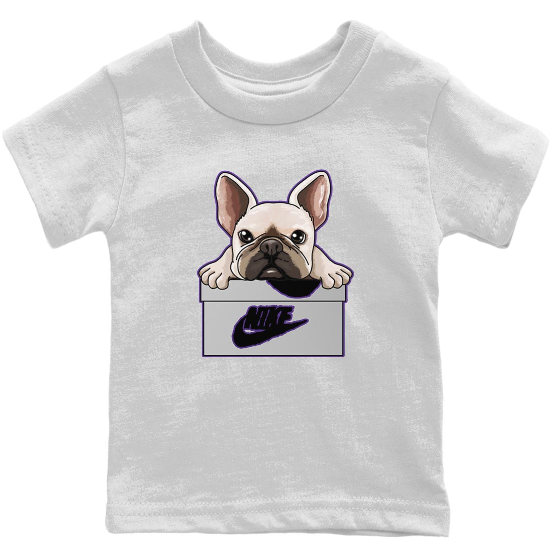 Jordan 3 Dark Iris Sneaker Matching T-Shirt French Bulldog Sneaker Tees Jordan 3 Dark Iris Sneaker Release Tees Kids Shirts