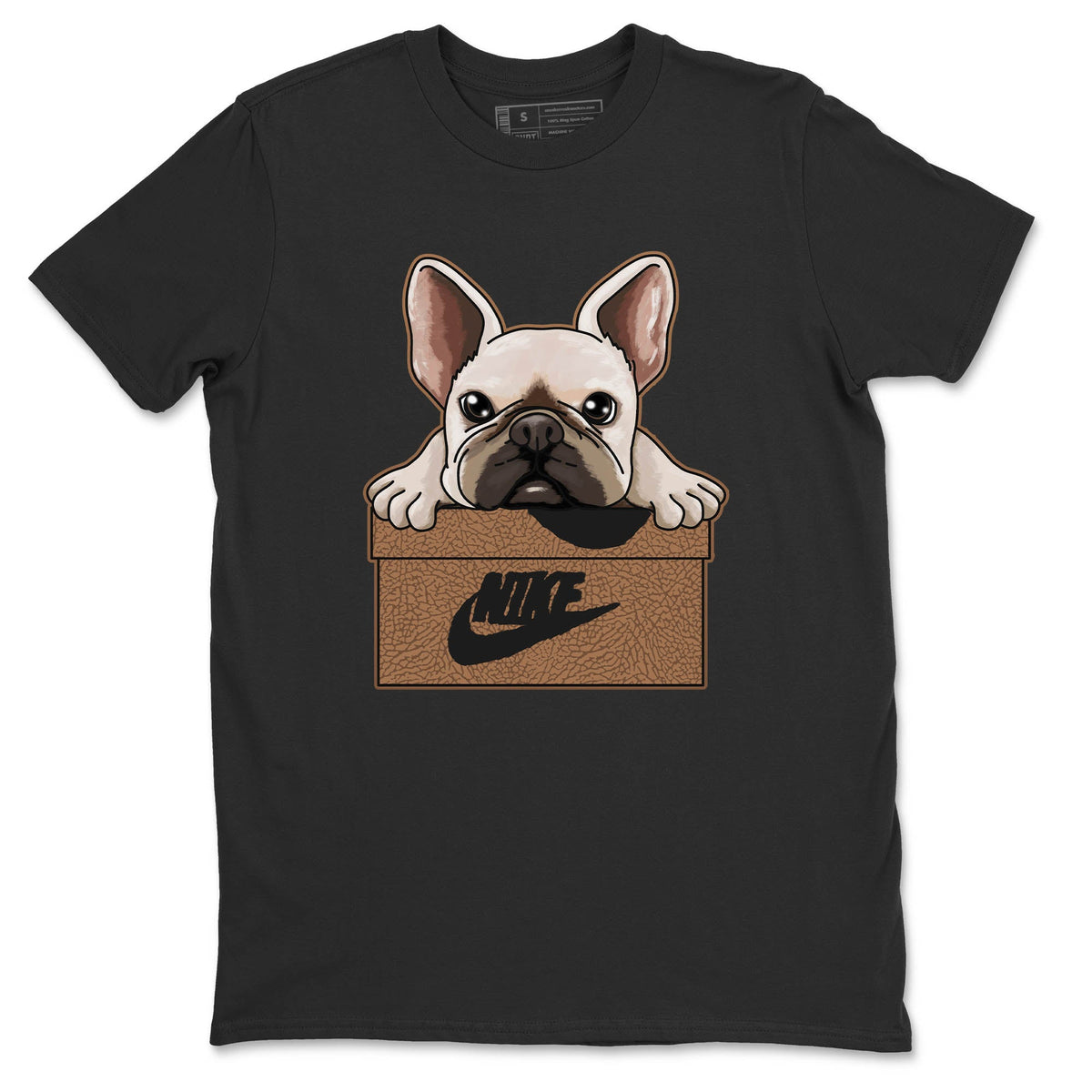 Jordan 3 Desert Elephant Sneaker Matching T-Shirt French Bulldog Sneaker Tees Jordan 3 Desert Elephant Sneaker Release Tees Crew Neck Tees