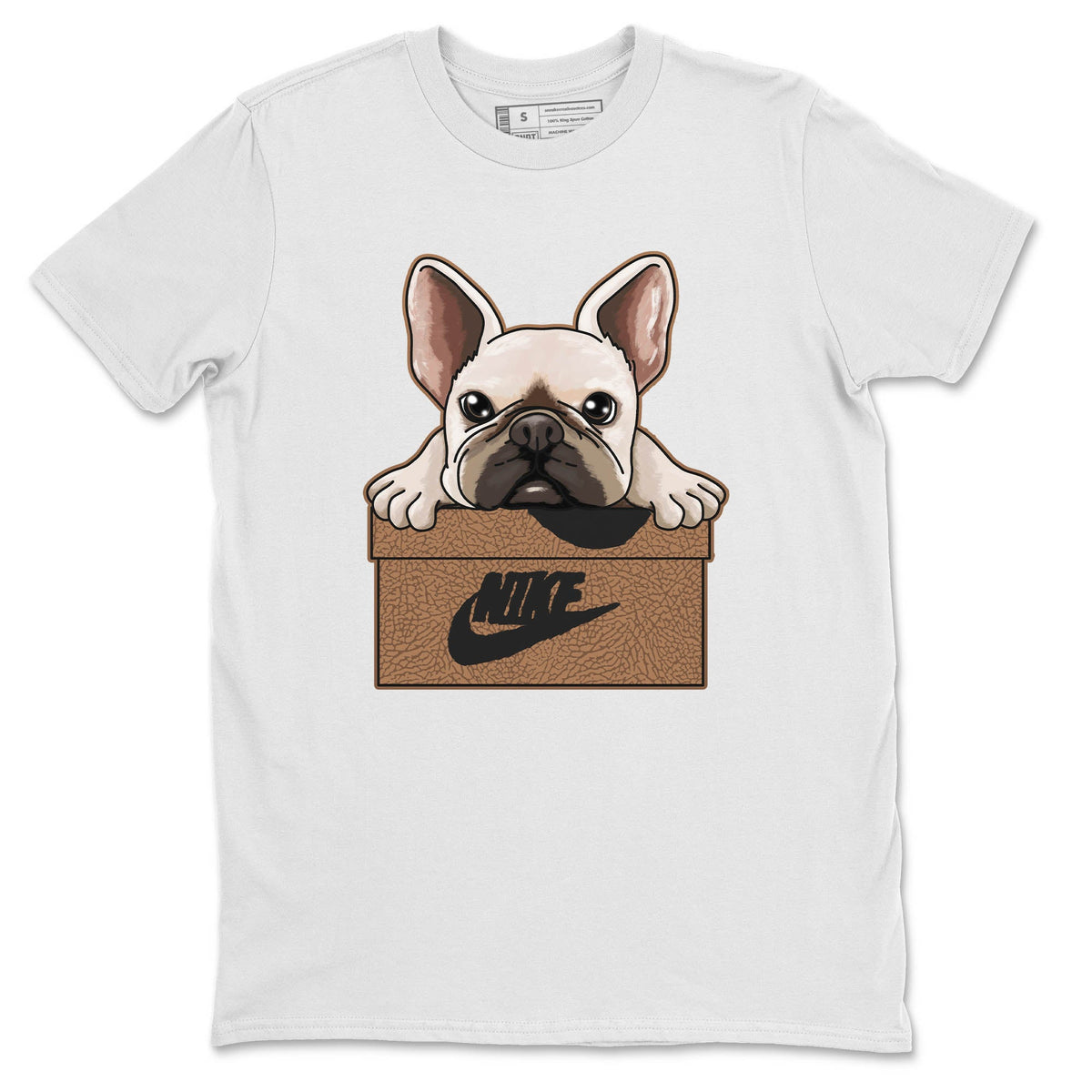 Jordan 3 Desert Elephant Sneaker Matching T-Shirt French Bulldog Sneaker Tees Jordan 3 Desert Elephant Sneaker Release Tees Crew Neck Tees