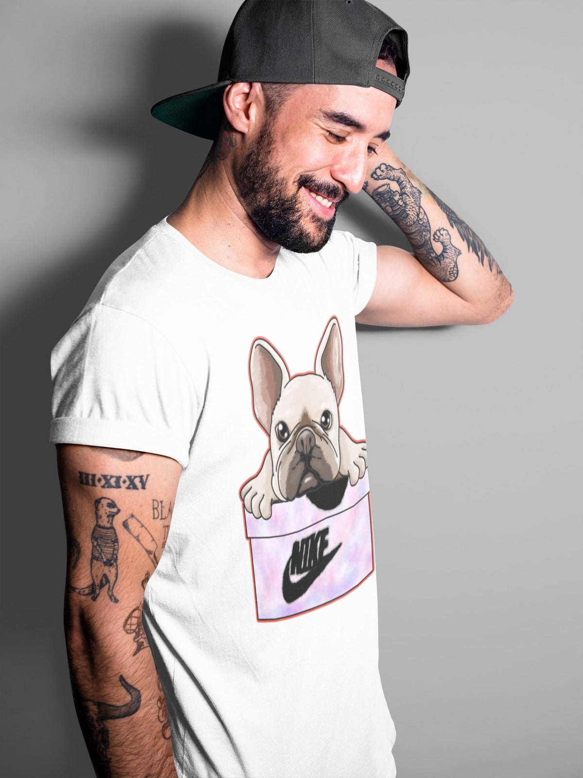 Jordan 4 Zen Master Sneaker Matching T-Shirt French Bulldog Sneaker Tees Jordan 4 Zen Master Sneaker Release Tees Crew Neck Tees