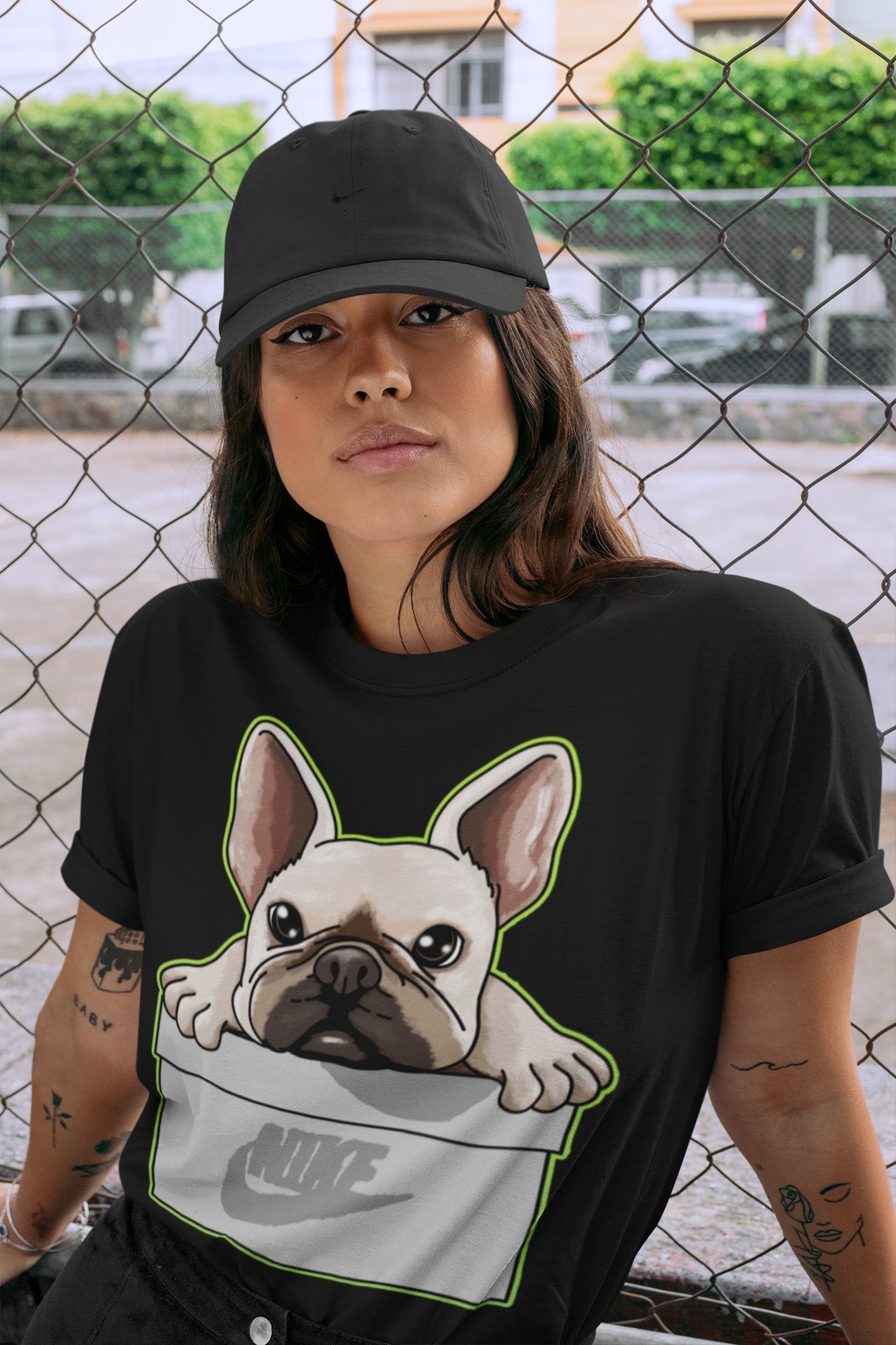 Jordan 5 Green Bean Sneaker Matching T-Shirt French Bulldog Sneaker Tees Jordan 5 Green Bean Sneaker Release Tees Crew Neck Tees