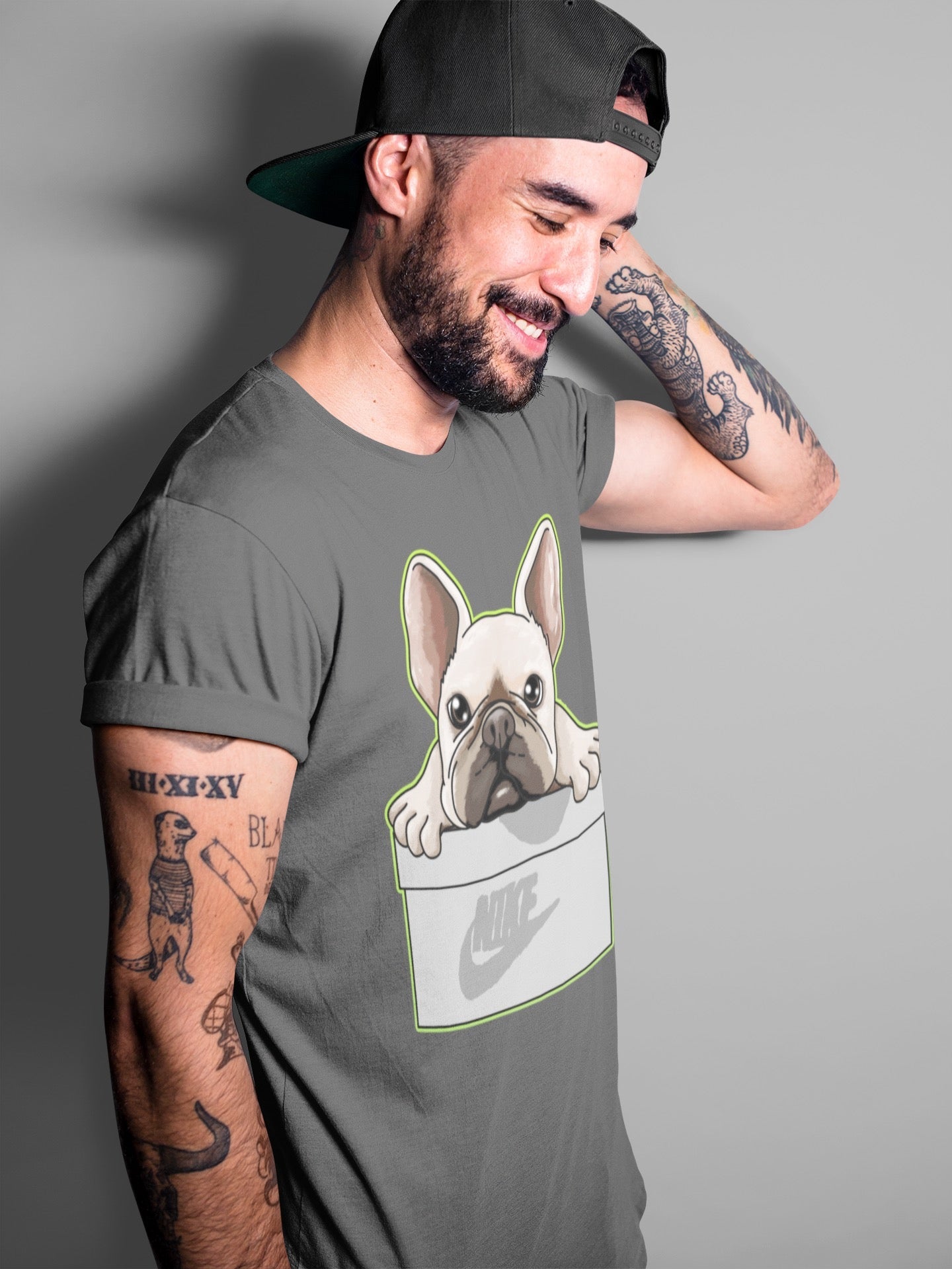 Jordan 5 Green Bean Sneaker Matching T-Shirt French Bulldog Sneaker Tees Jordan 5 Green Bean Sneaker Release Tees Crew Neck Tees