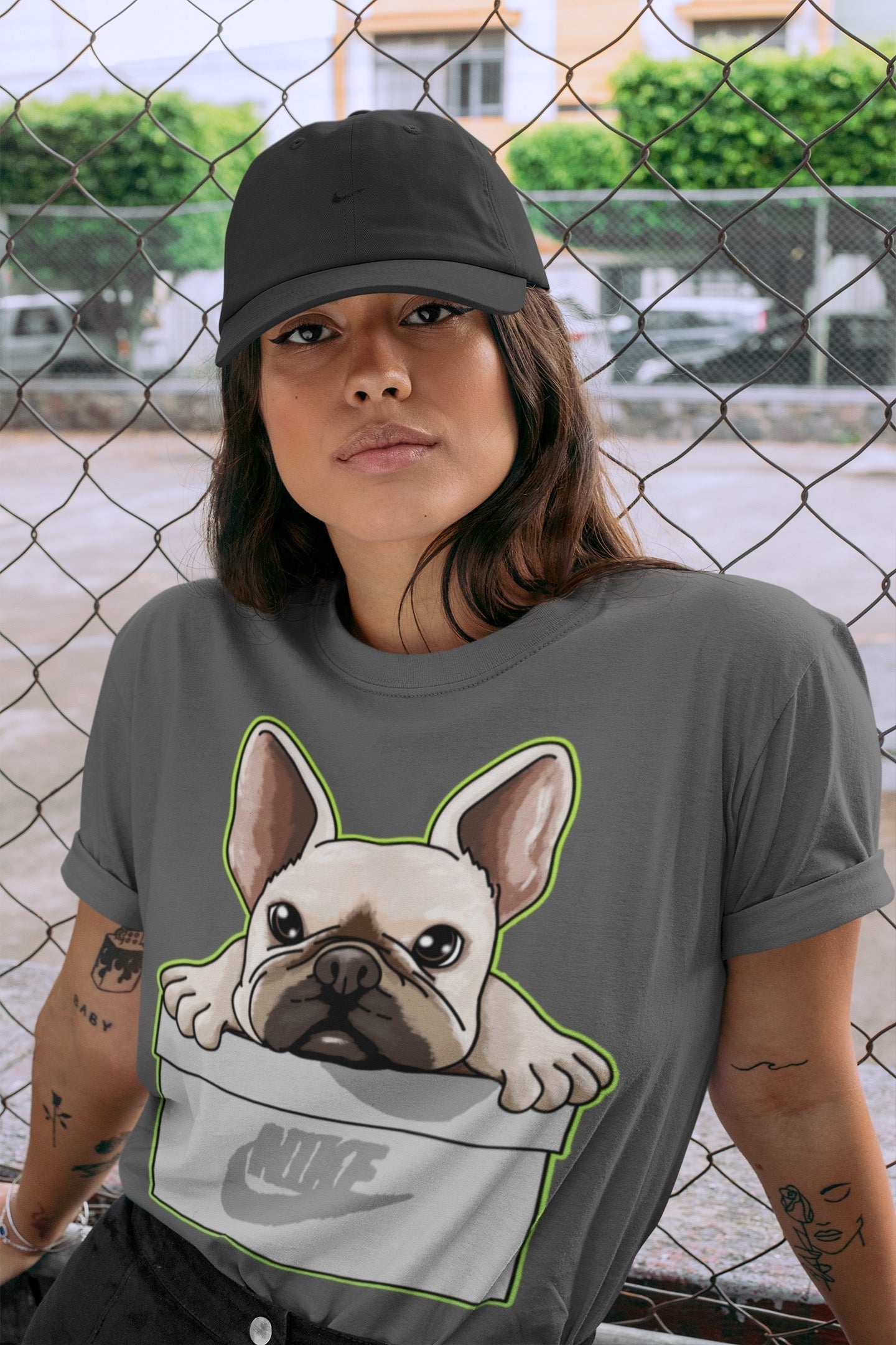 Jordan 5 Green Bean Sneaker Matching T-Shirt French Bulldog Sneaker Tees Jordan 5 Green Bean Sneaker Release Tees Crew Neck Tees