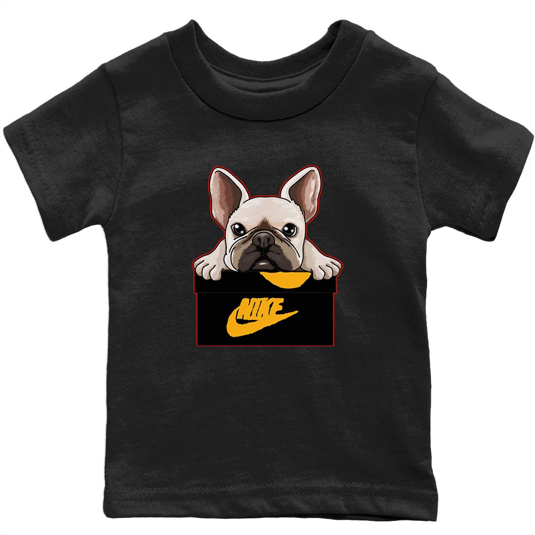 Jordan 7 Citrus Shirt To Match Jordans French Bulldog Sneaker Tees Jordan 7 Citrus Drip Gear Zone Sneaker Matching Clothing Kids Shirts