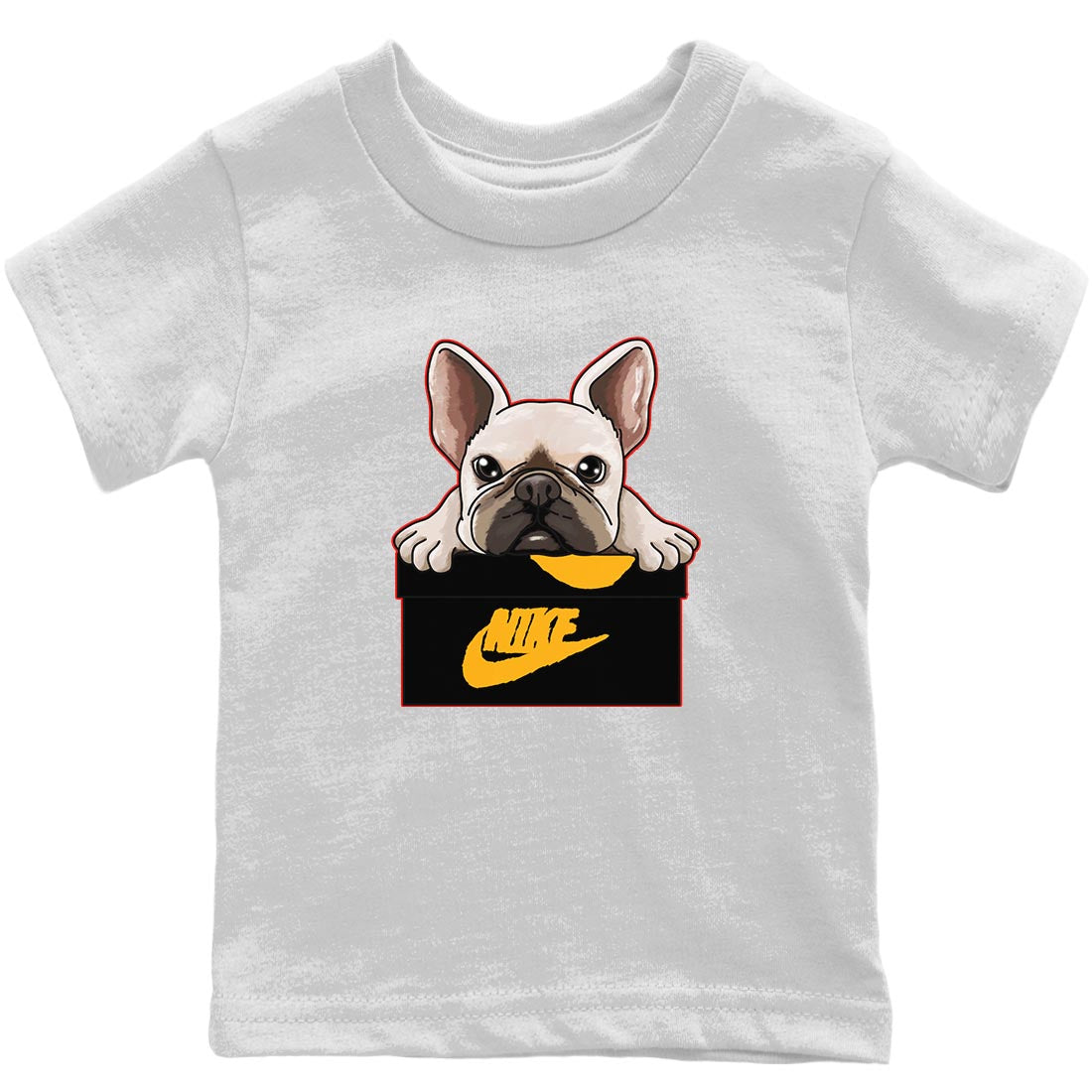 Jordan 7 Citrus Shirt To Match Jordans French Bulldog Sneaker Tees Jordan 7 Citrus Drip Gear Zone Sneaker Matching Clothing Kids Shirts