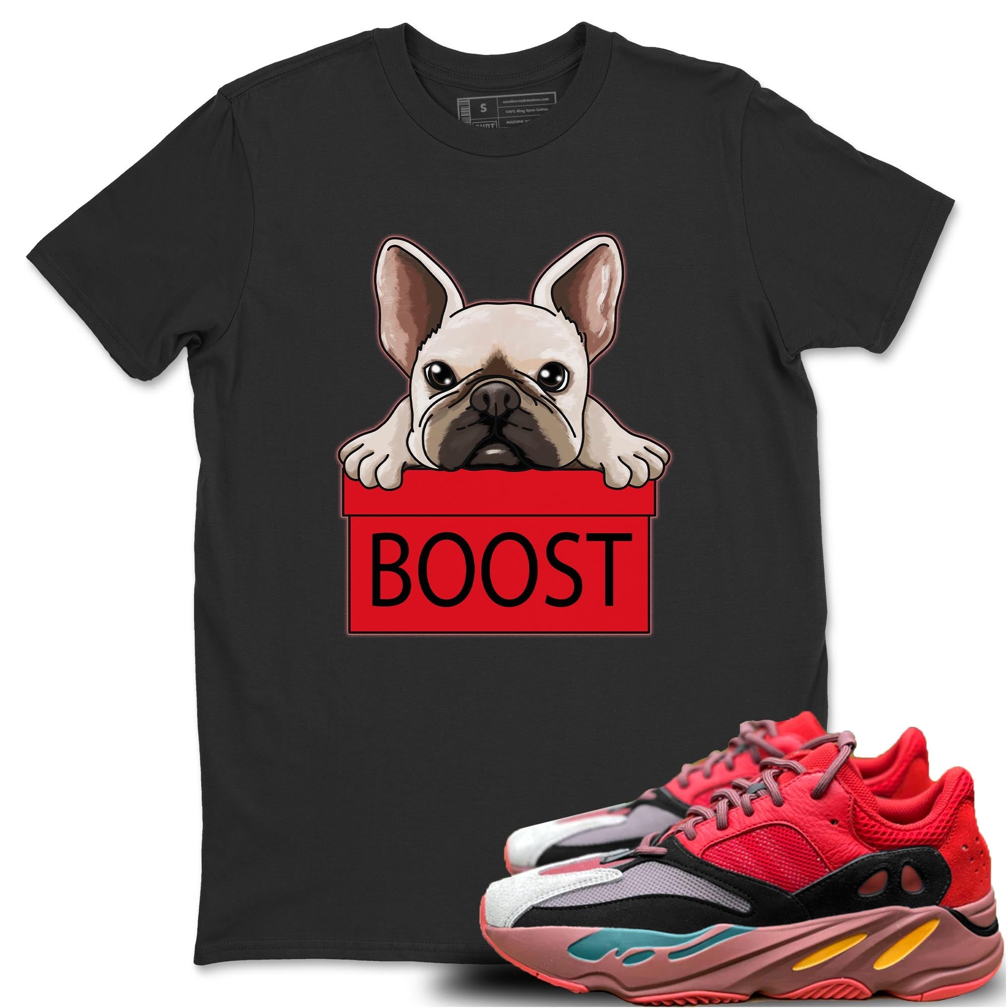 Yeezy 700 Hi-Res Red Shirt To Match Jordans French Bulldog Sneaker Tees Yeezy 700 Hi-Res Red Drip Gear Zone Sneaker Matching Clothing Unisex Shirts