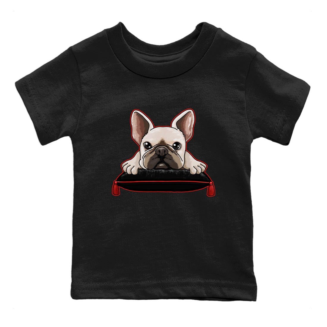 Yeezy 350 Bred shirt to match jordans French Bulldog Streetwear Sneaker Shirt Yeezy Boost 350 V2 Bred Drip Gear Zone Sneaker Matching Clothing Baby Toddler Black 2 T-Shirt