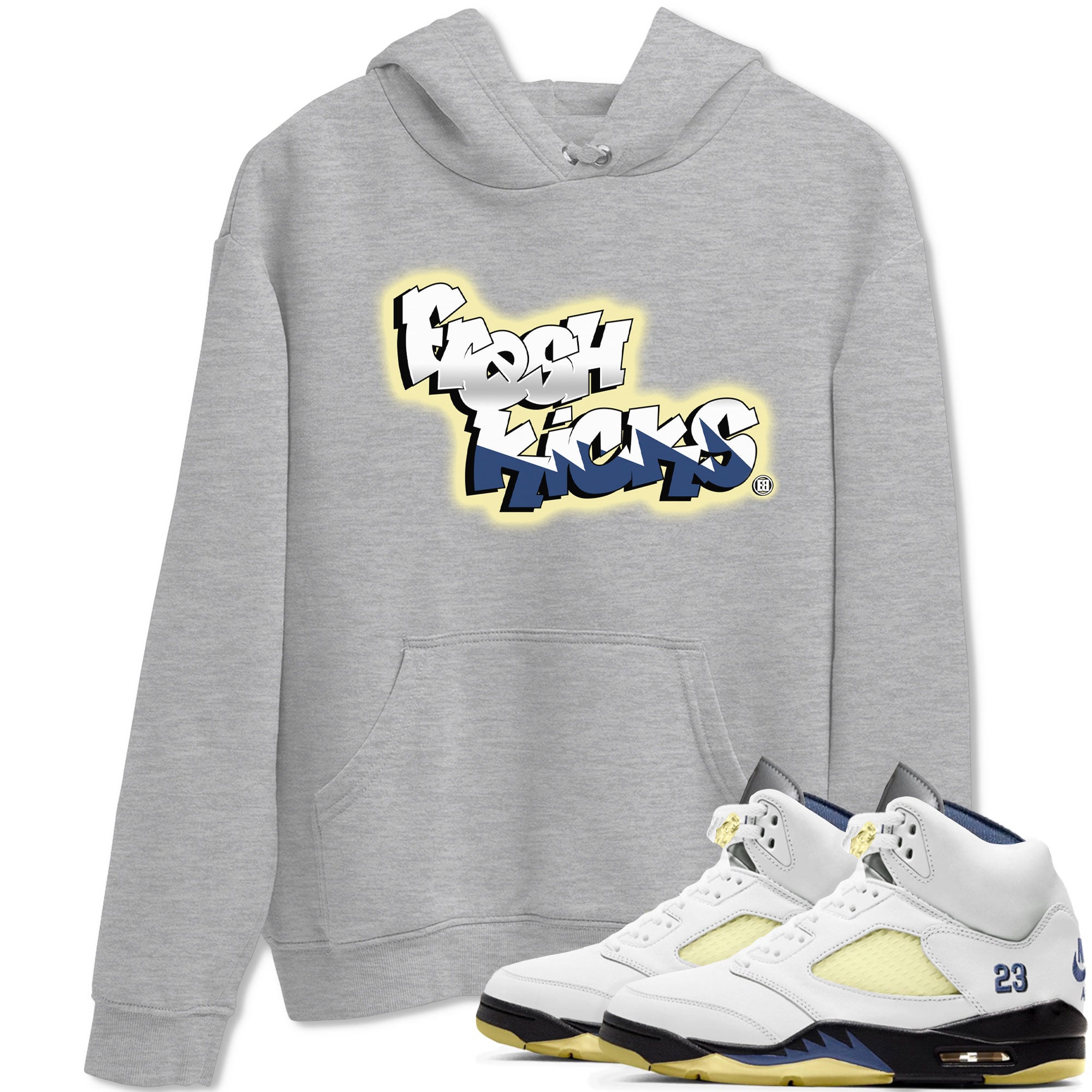 Air Jordan 5 A Ma Maniere x Photon Dust shirt to match jordans Fresh Kicks sneaker tees Air Jordan 5 x A Ma Maniere "Dawn" Drip Gear Zone Streetwear Brand Sneaker Matching Clothing Brand Unisex Sneaker Tee Heather Grey 1 T-Shirt