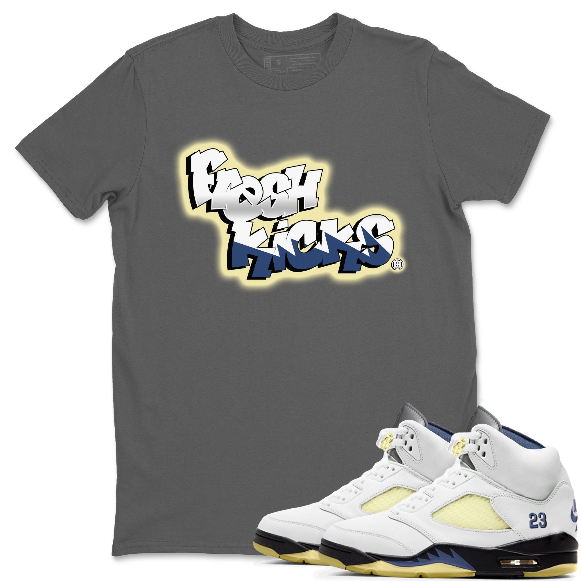 Air Jordan 5 A Ma Maniere x Photon Dust shirt to match jordans Fresh Kicks sneaker tees Air Jordan 5 x A Ma Maniere "Dawn" Drip Gear Zone Streetwear Brand Sneaker Matching Clothing Brand Unisex Sneaker Tee Cool Grey 1 T-Shirt
