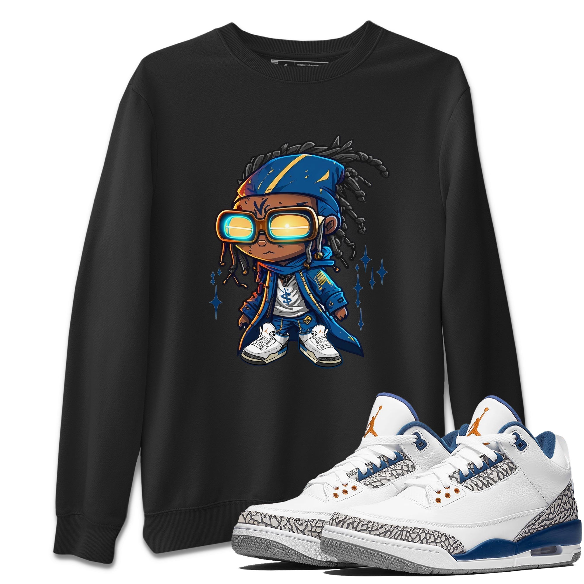  Sneaker Match Tees Future Wizard Streetwear Sneaker Shirt Air Jordan 3 Retro Wizards Sneake T-Shirt Unisex Shirts Heather Grey 2