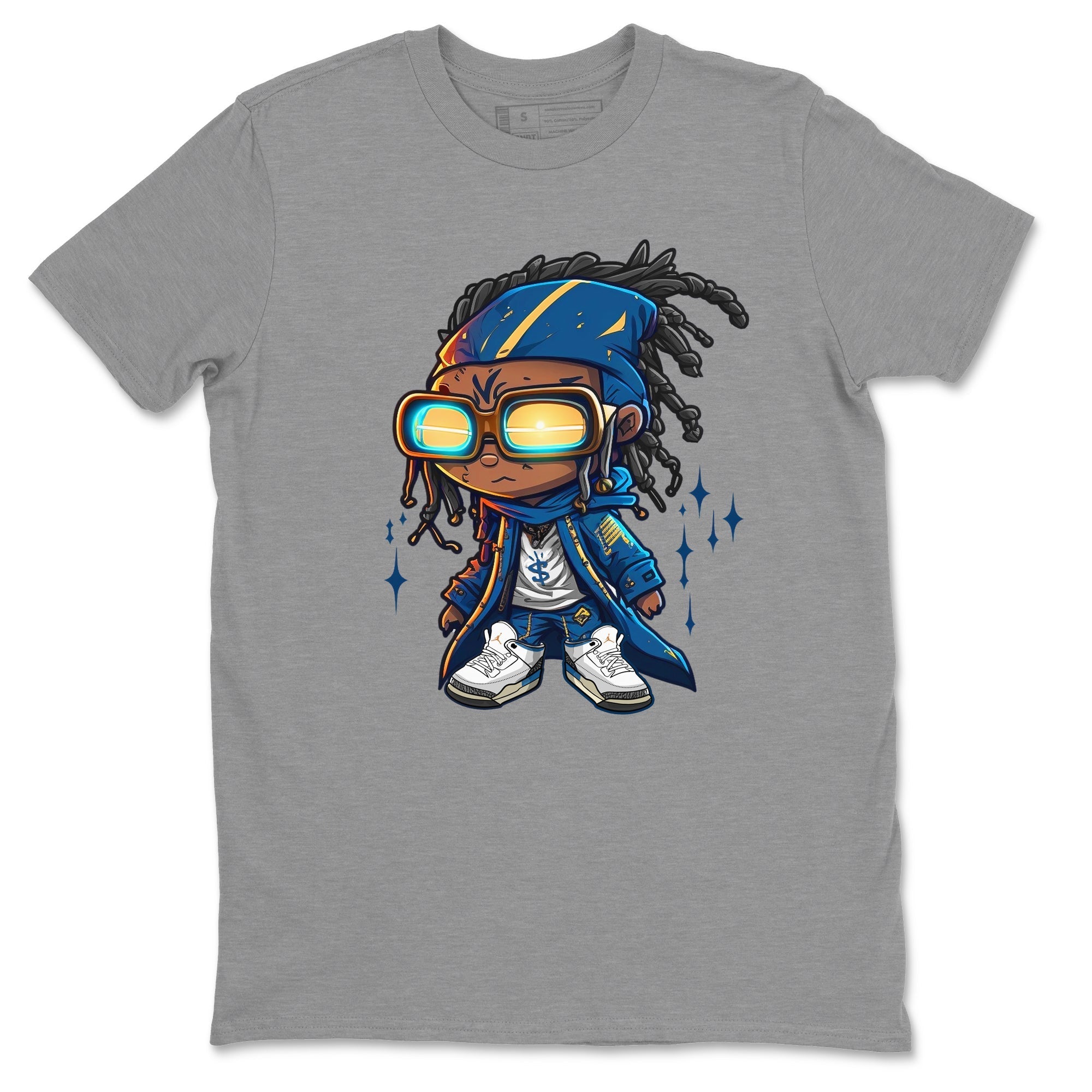  Sneaker Match Tees Future Wizard Streetwear Sneaker Shirt Air Jordan 3 Retro Wizards Sneake T-Shirt Unisex Shirts White 2