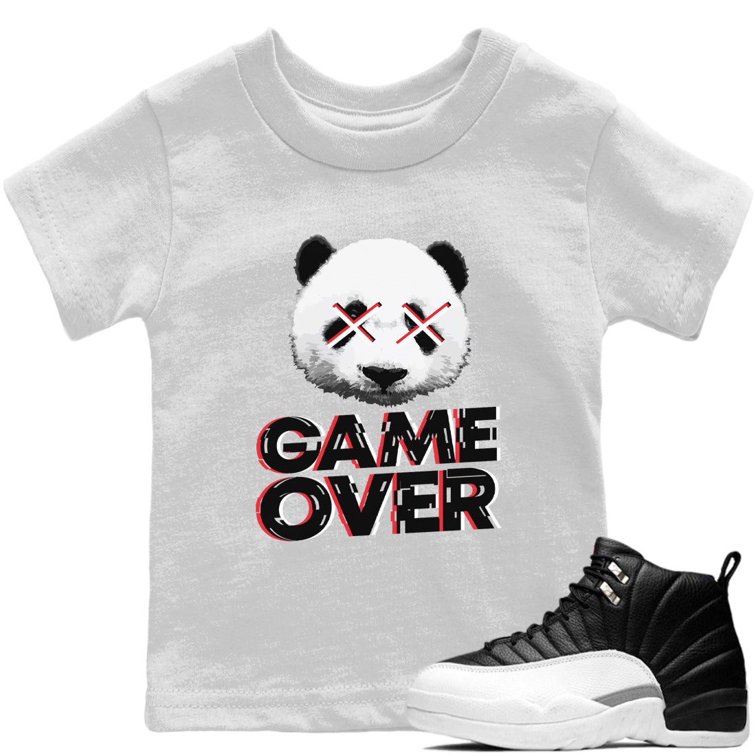 Jordan 12 Playoffs Sneaker Tees Drip Gear Zone Game Over Sneaker Tees Jordan 12 Playoffs Shirt Kids Shirts