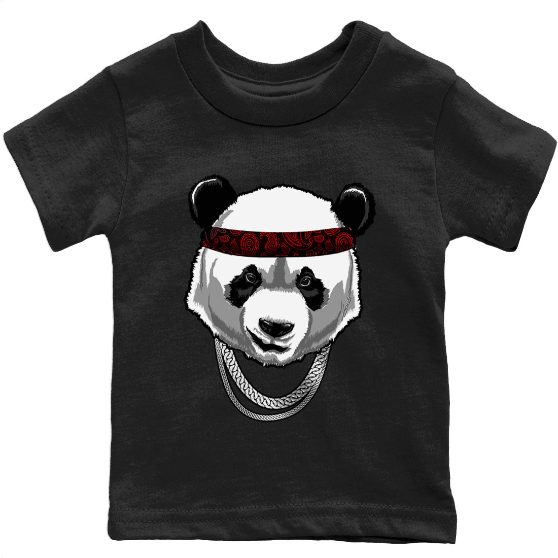 Jordan 4 Black Canvas Sneaker Matching T-Shirt Gangster Panda Sneaker Tees Jordan 4 Black Canvas Sneaker Release Tees Kids Shirts