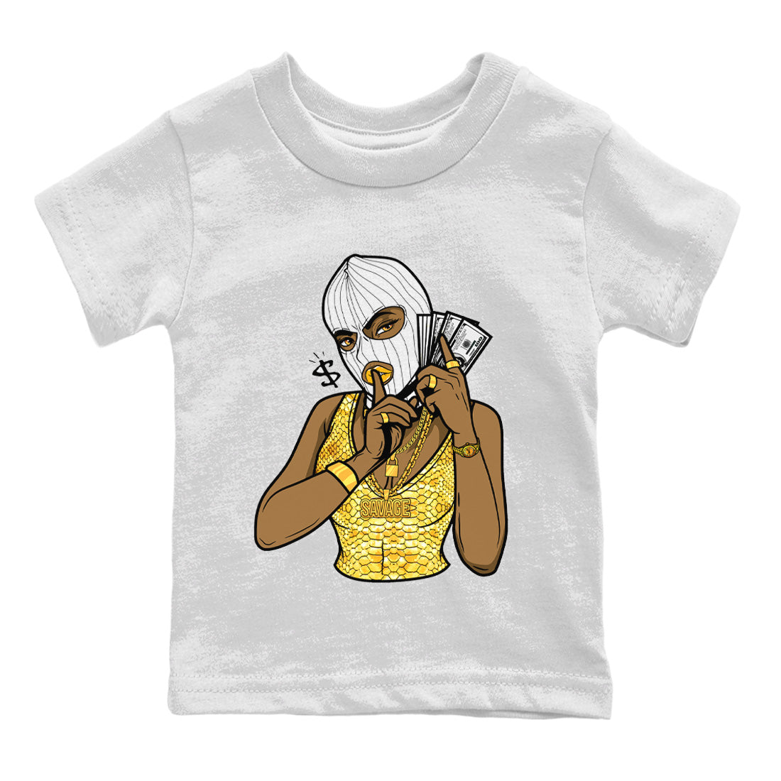 Jordan 11 Yellow Python Sneaker Matching T-Shirt Gangster Women Sneaker Tees Jordan 11 Yellow Python Sneaker Release Tees Kids Shirts