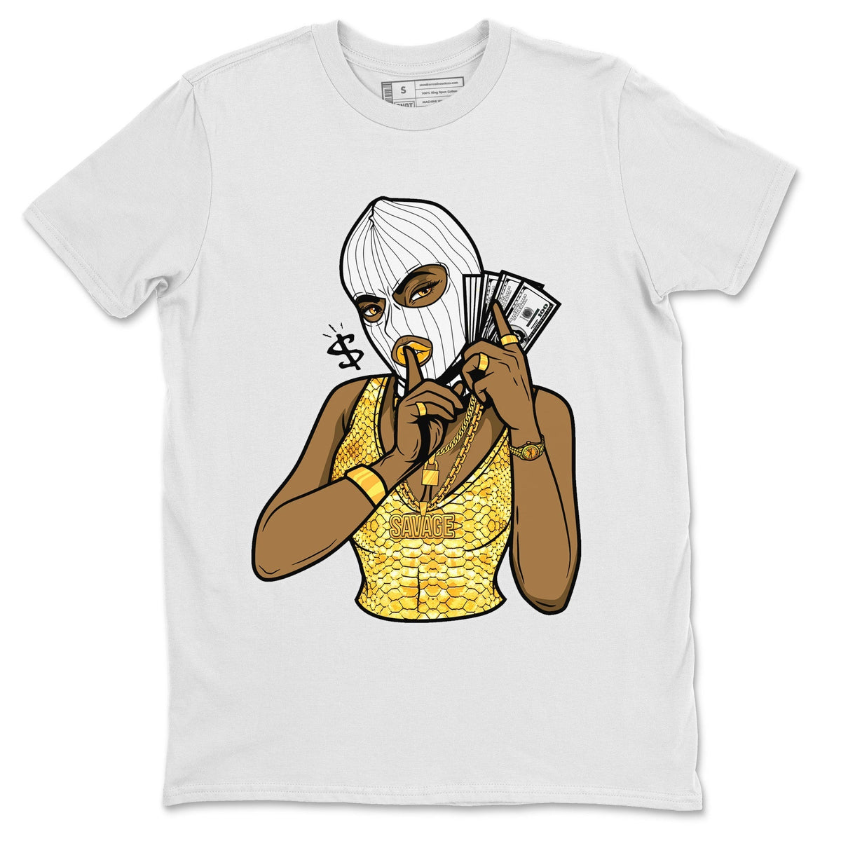Jordan 11 Yellow Python Sneaker Matching T-Shirt Gangster Women Sneaker Tees Jordan 11 Yellow Python Sneaker Release Tees Crew Neck Tees