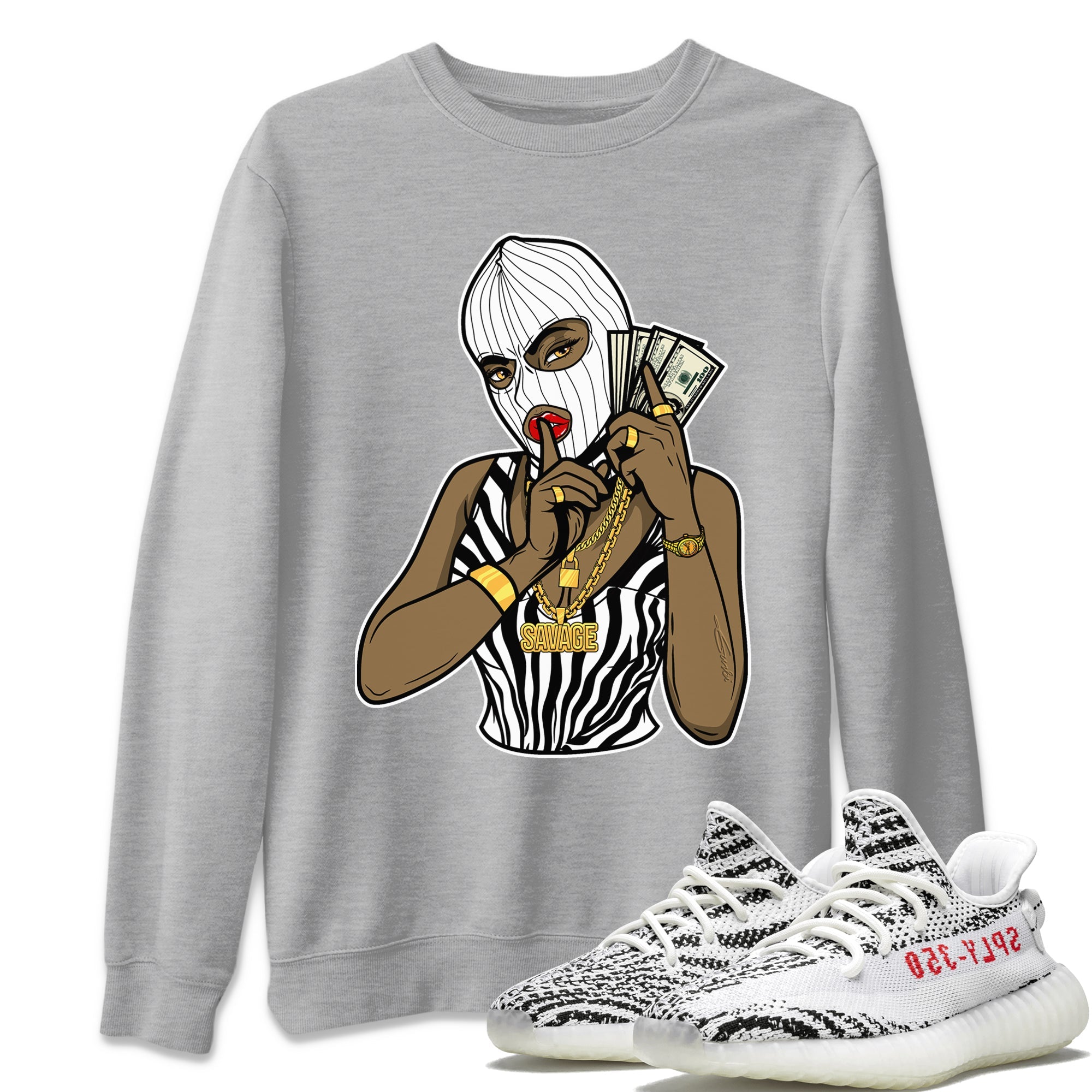Yeezy 350 Zebra Shirt To Match Jordans Gangster Women Sneaker Tees Yeezy 350 Zebra Drip Gear Zone Sneaker Matching Clothing Unisex Shirts