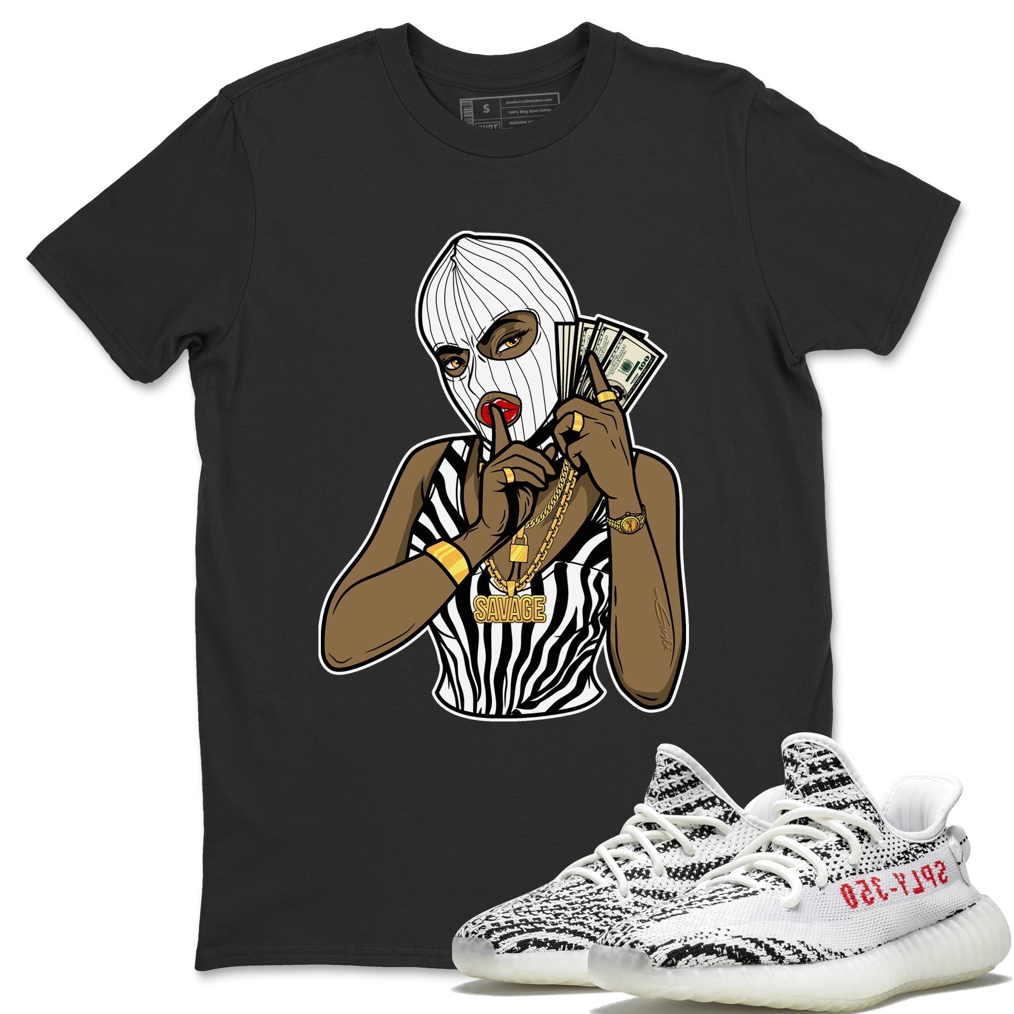 Yeezy 350 Zebra Shirt To Match Jordans Gangster Women Sneaker Tees Yeezy 350 Zebra Drip Gear Zone Sneaker Matching Clothing Unisex Shirts