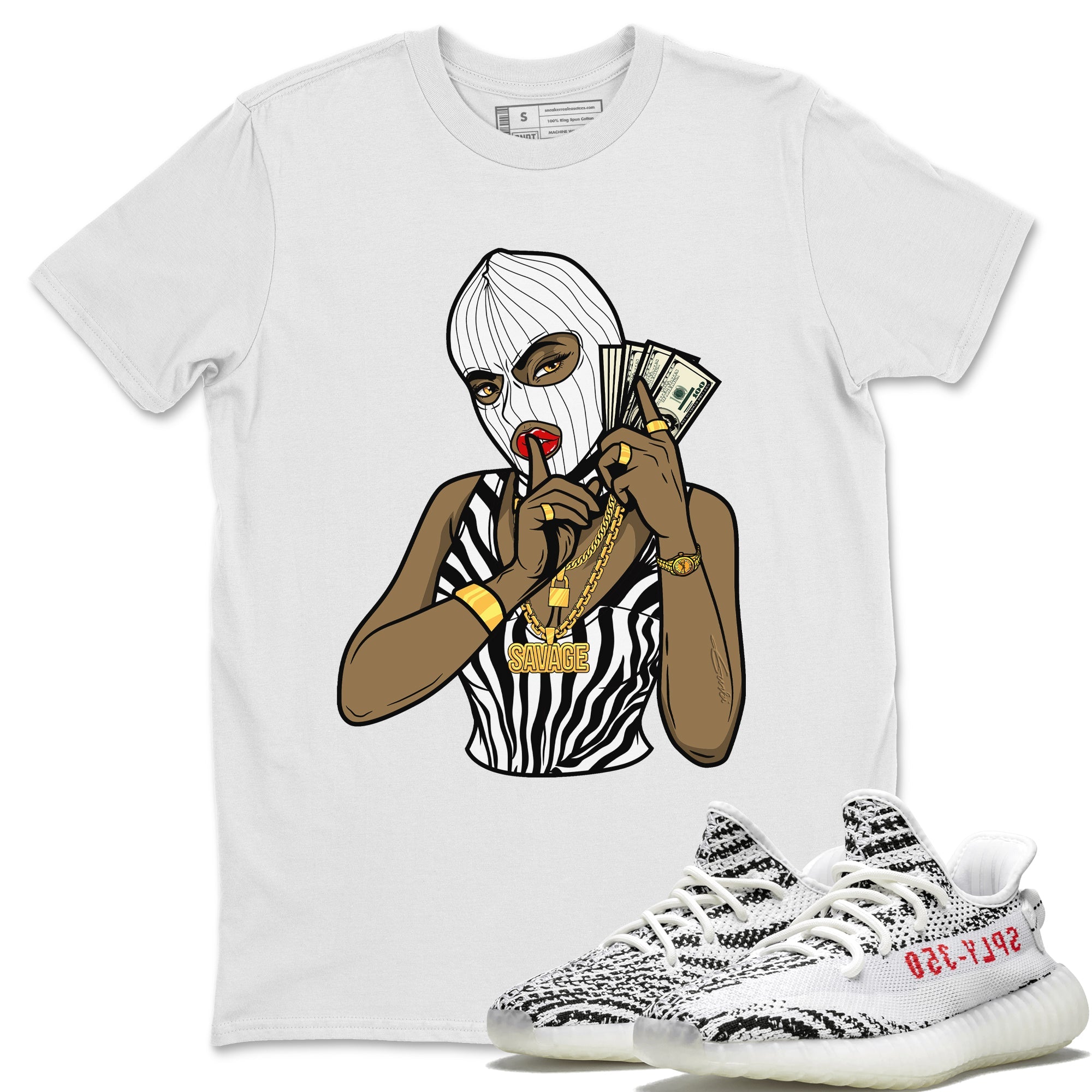 Yeezy 350 Zebra Shirt To Match Jordans Gangster Women Sneaker Tees Yeezy 350 Zebra Drip Gear Zone Sneaker Matching Clothing Unisex Shirts
