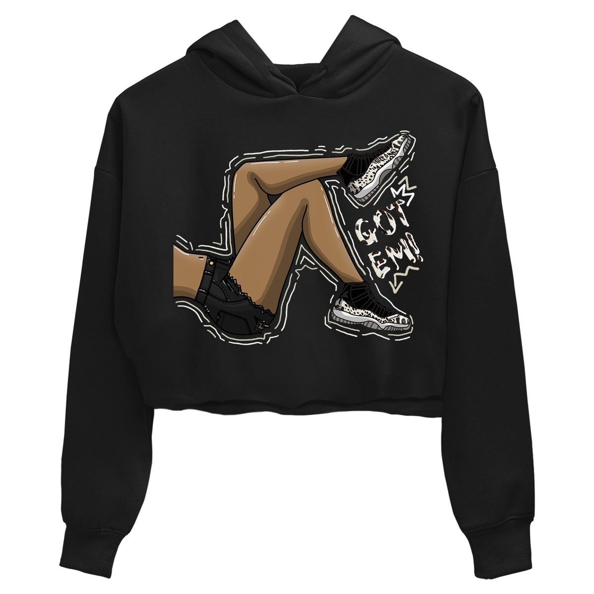 Jordan 11 Animal Instinct Sneaker Matching T-Shirt Get Em Legs Sneaker Tees Jordan 11 Animal Instinct Sneaker Release Tees Women's Shirts