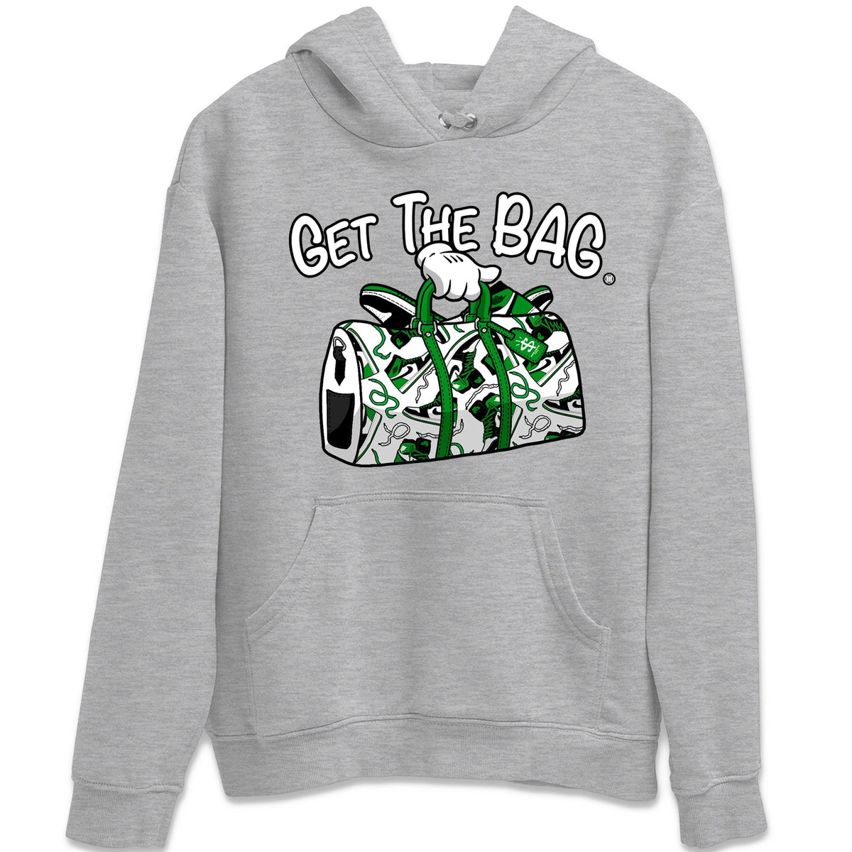 Air Jordan 1 Celtics Shirt To Match Jordans Get The Bag Sneaker Tees Air Jordan 1 Retro Celtics Drip Gear Zone Sneaker Matching Clothing Unisex Shirts Heather Grey 2