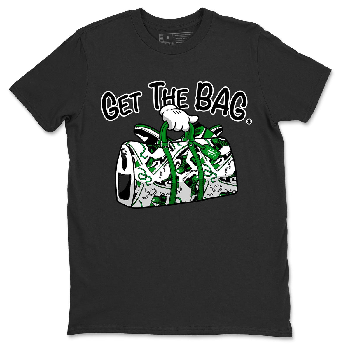 Air Jordan 1 Celtics Shirt To Match Jordans Get The Bag Sneaker Tees Air Jordan 1 Retro Celtics Drip Gear Zone Sneaker Matching Clothing Unisex Shirts Black 2