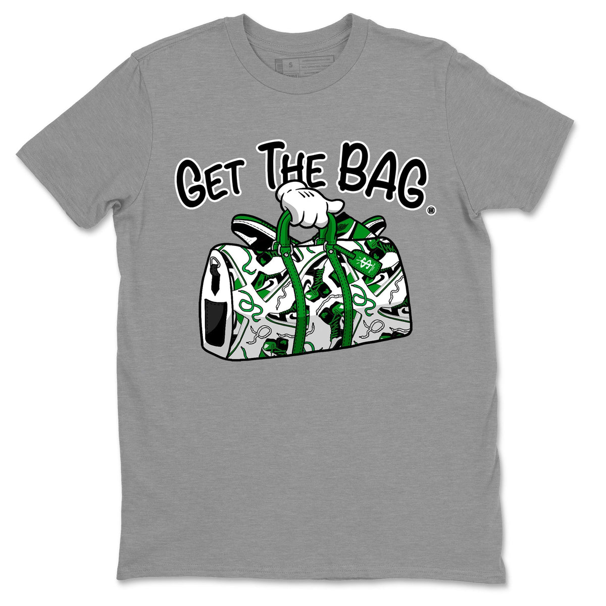Air Jordan 1 Celtics Shirt To Match Jordans Get The Bag Sneaker Tees Air Jordan 1 Retro Celtics Drip Gear Zone Sneaker Matching Clothing Unisex Shirts Heather Grey 2